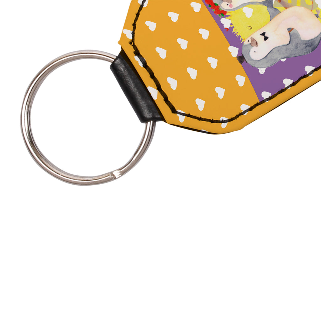 Rechteckig Schlüsselanhänger Pinguin Heirat Schlüsselanhänger, Anhänger, Taschenanhänger, Glücksbringer, Schutzengel, Liebe, Partner, Freund, Freundin, Ehemann, Ehefrau, Heiraten, Verlobung, Heiratsantrag, Liebesgeschenk, Jahrestag, Hocheitstag