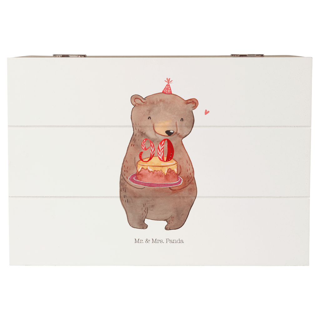Holzkiste Bär Torte 90. Geburtstag Holzkiste, Kiste, Schatzkiste, Truhe, Schatulle, XXL, Erinnerungsbox, Erinnerungskiste, Dekokiste, Aufbewahrungsbox, Geburtstag, Geburtstagsgeschenk, Geschenk, Party, Feiern, Torte, Kuchen