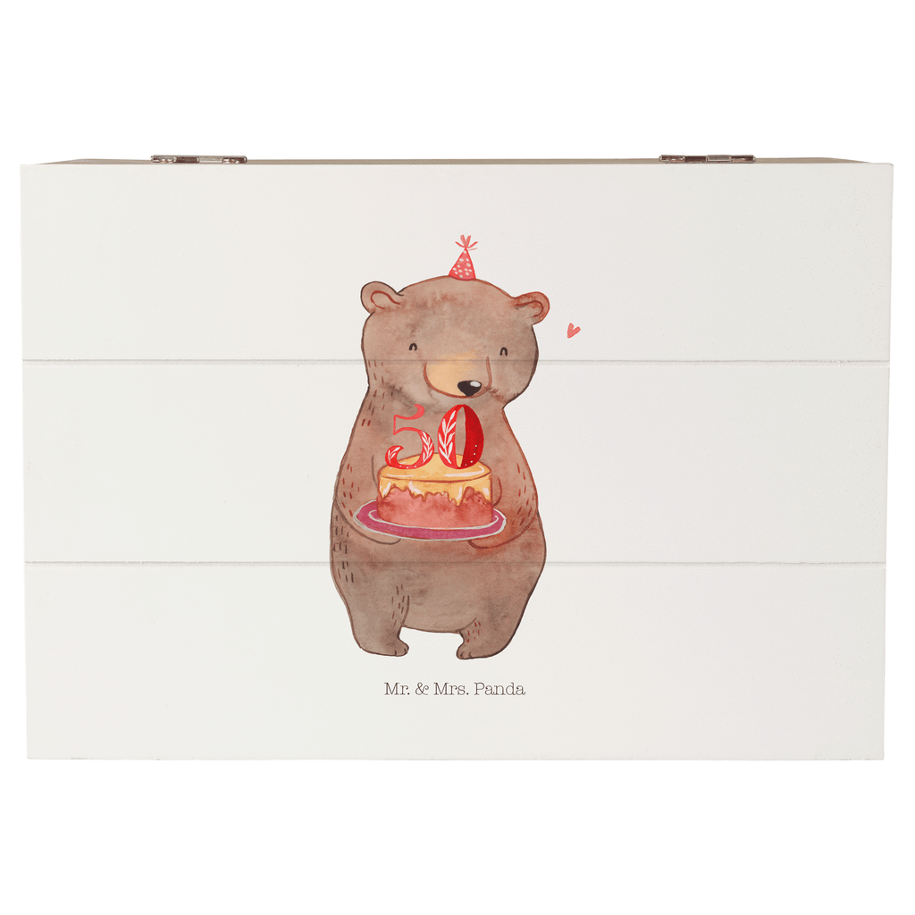 Holzkiste Bär Torte 50. Geburtstag Holzkiste, Kiste, Schatzkiste, Truhe, Schatulle, XXL, Erinnerungsbox, Erinnerungskiste, Dekokiste, Aufbewahrungsbox, Geburtstag, Geburtstagsgeschenk, Geschenk, Party, Feiern, Torte, Kuchen