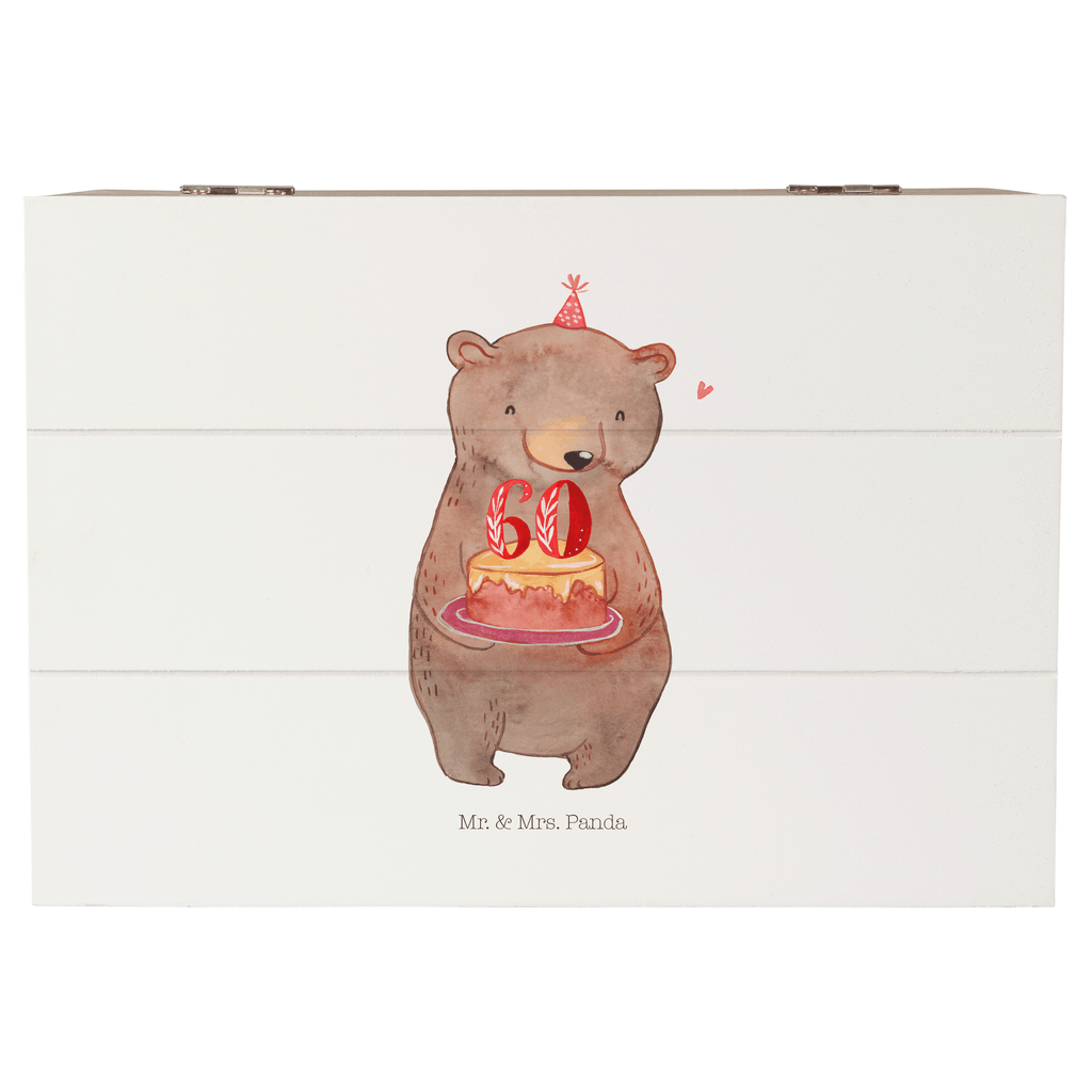 Holzkiste Bär Torte 60. Geburtstag Holzkiste, Kiste, Schatzkiste, Truhe, Schatulle, XXL, Erinnerungsbox, Erinnerungskiste, Dekokiste, Aufbewahrungsbox, Geburtstag, Geburtstagsgeschenk, Geschenk, Party, Feiern, Torte, Kuchen