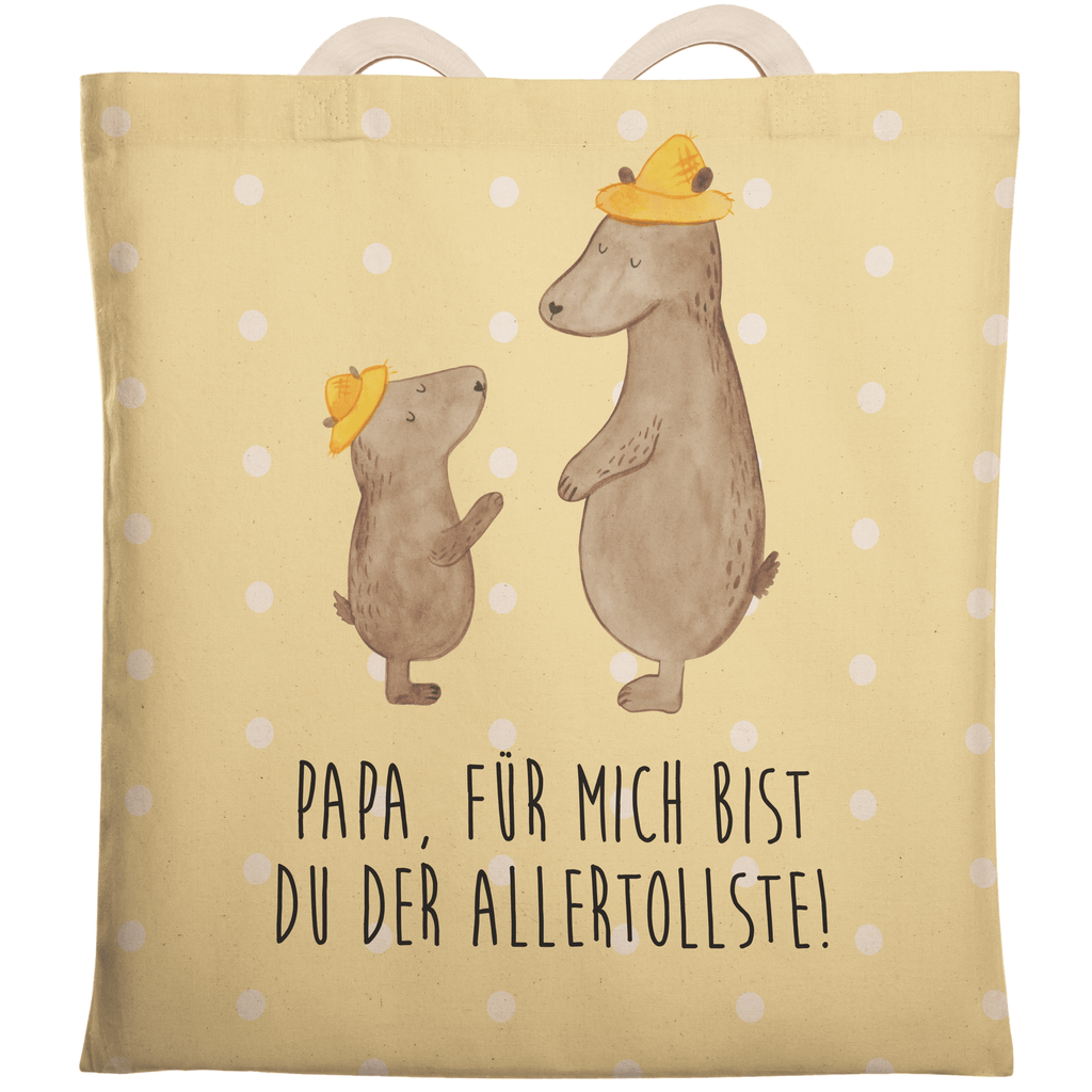 Einkaufstasche Bären mit Hut Tragetasche, Tasche, Beutel, Stofftasche, Baumwolltasche, Umhängetasche, Shopper, Familie, Vatertag, Muttertag, Bruder, Schwester, Mama, Papa, Oma, Opa, Bär, Bären, Vater, Papi, Paps, Dad, Daddy, Lieblingsmensch, Sohn, Söhne, Kind, Kinder, Vater-Sohn, Family, Vorbild