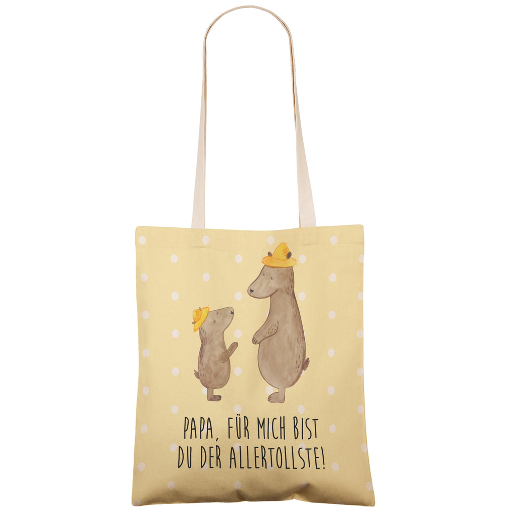Einkaufstasche Bären mit Hut Tragetasche, Tasche, Beutel, Stofftasche, Baumwolltasche, Umhängetasche, Shopper, Familie, Vatertag, Muttertag, Bruder, Schwester, Mama, Papa, Oma, Opa, Bär, Bären, Vater, Papi, Paps, Dad, Daddy, Lieblingsmensch, Sohn, Söhne, Kind, Kinder, Vater-Sohn, Family, Vorbild