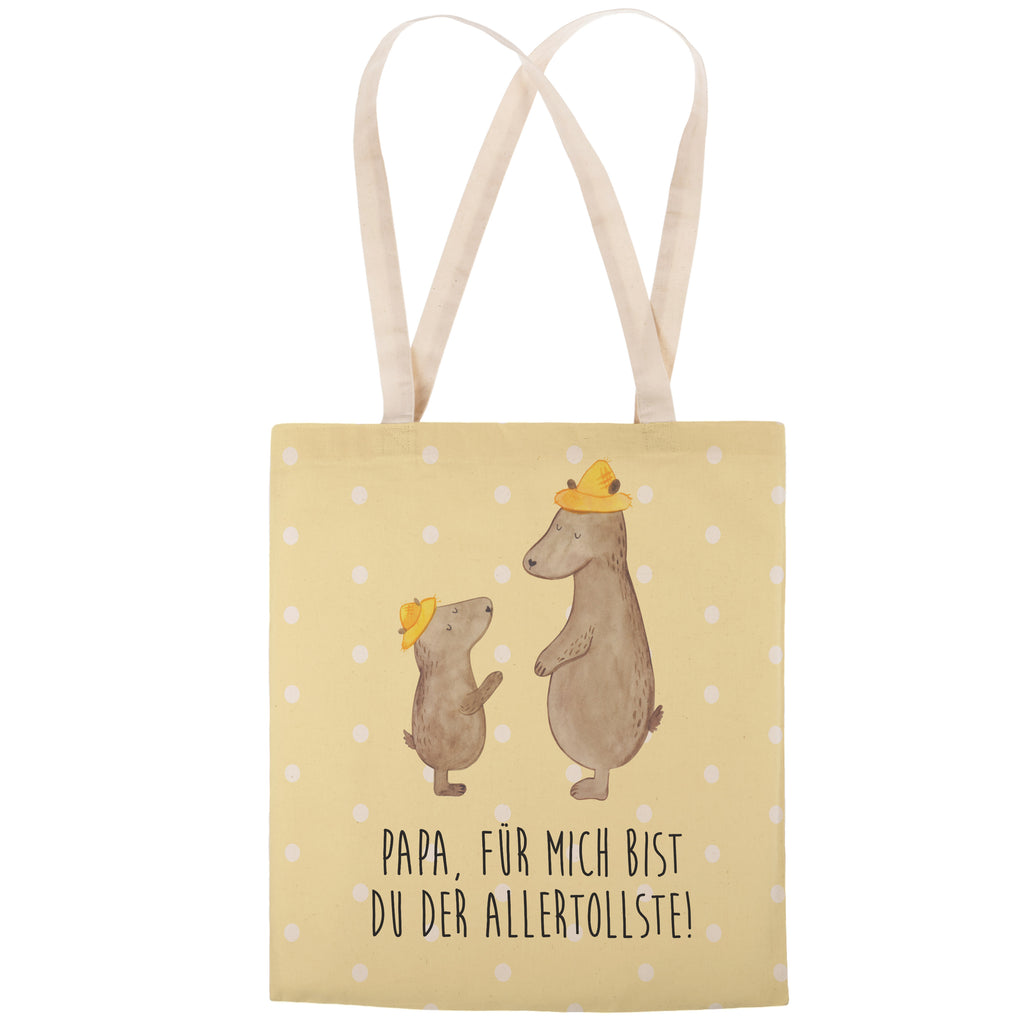 Einkaufstasche Bären mit Hut Tragetasche, Tasche, Beutel, Stofftasche, Baumwolltasche, Umhängetasche, Shopper, Familie, Vatertag, Muttertag, Bruder, Schwester, Mama, Papa, Oma, Opa, Bär, Bären, Vater, Papi, Paps, Dad, Daddy, Lieblingsmensch, Sohn, Söhne, Kind, Kinder, Vater-Sohn, Family, Vorbild