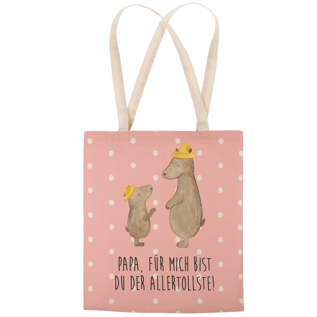 Einkaufstasche Bären mit Hut Tragetasche, Tasche, Beutel, Stofftasche, Baumwolltasche, Umhängetasche, Shopper, Familie, Vatertag, Muttertag, Bruder, Schwester, Mama, Papa, Oma, Opa, Bär, Bären, Vater, Papi, Paps, Dad, Daddy, Lieblingsmensch, Sohn, Söhne, Kind, Kinder, Vater-Sohn, Family, Vorbild