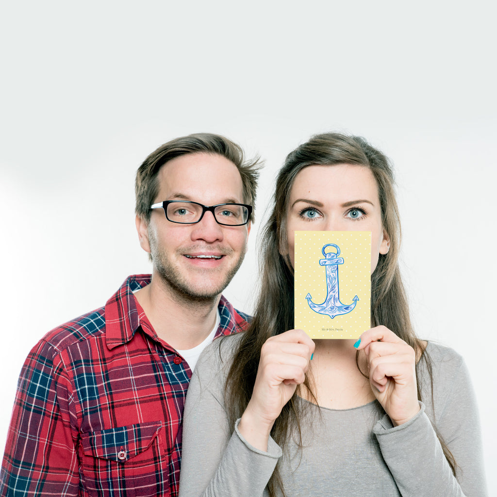 Postkarte Anker Blau Geschenkkarte, Grußkarte, Karte, Einladung, Ansichtskarte, Geburtstagskarte, Einladungskarte, Dankeskarte, Tiermotive, Gute Laune, lustige Sprüche, Tiere