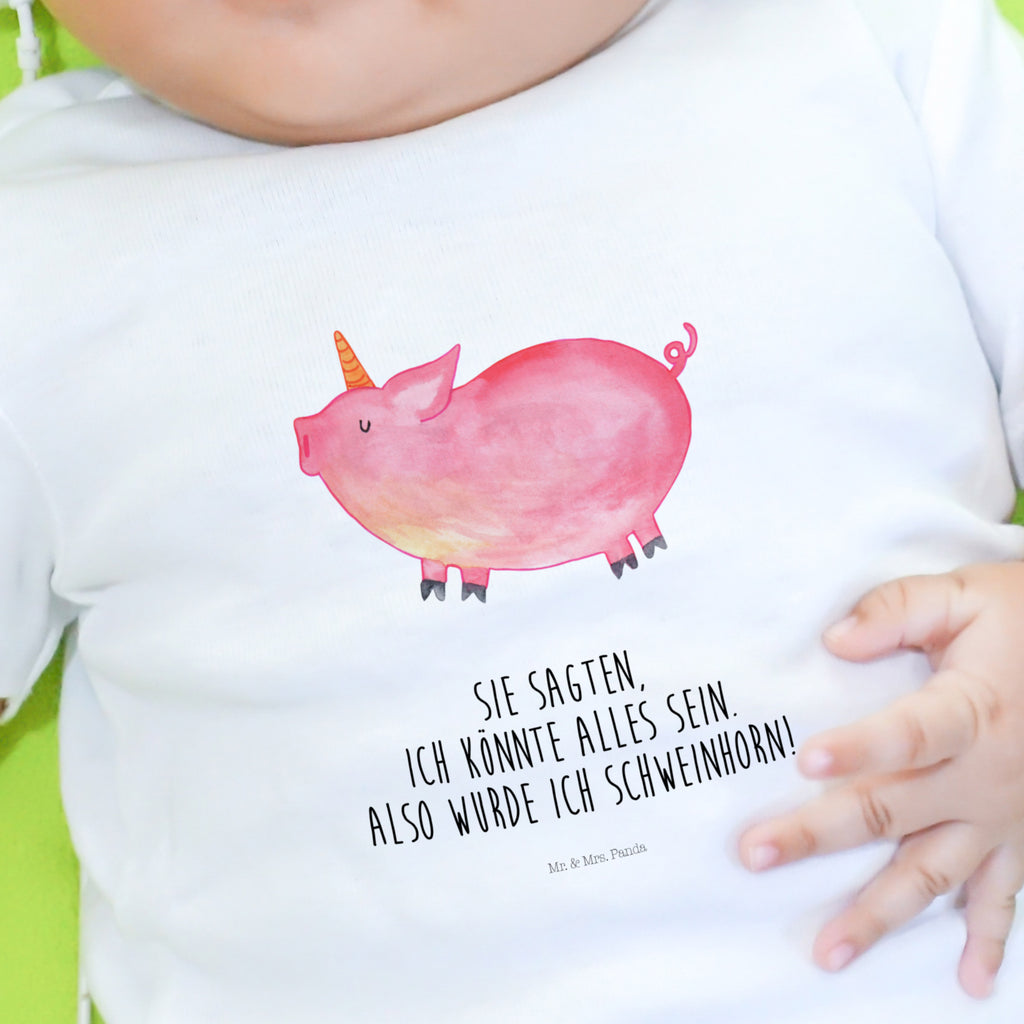 3-6 Monate Baby Longsleeve Einhorn Schweinhorn Mädchen, Jungen, Baby, Langarm, Bio, Kleidung, Einhorn, Einhörner, Einhorn Deko, Pegasus, Unicorn, Party, Spaß, Schwein, Schweinhorn, Bauer, witzig. lustig, Spruch, geschenk, Pig, Piggy, funny, english, englisch