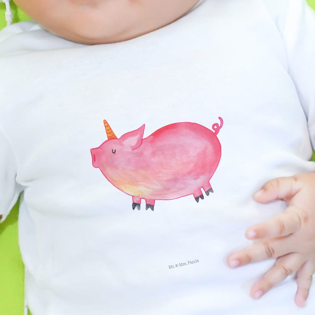 3-6 Monate Baby Longsleeve Einhorn Schweinhorn Mädchen, Jungen, Baby, Langarm, Bio, Kleidung, Einhorn, Einhörner, Einhorn Deko, Pegasus, Unicorn, Party, Spaß, Schwein, Schweinhorn, Bauer, witzig. lustig, Spruch, geschenk, Pig, Piggy, funny, english, englisch