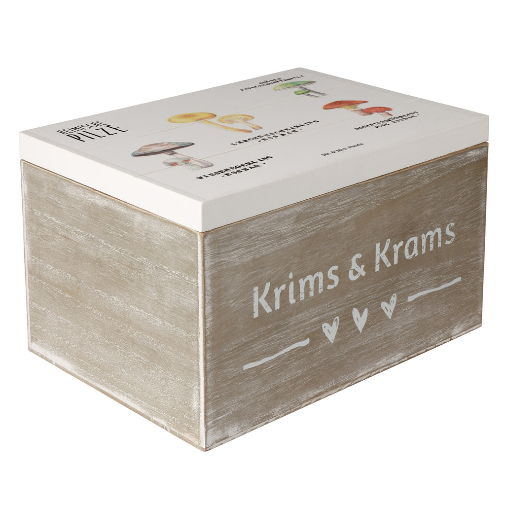 Holzkiste Heimische Pilze Holzkiste, Kiste, Schatzkiste, Truhe, Schatulle, XXL, Erinnerungsbox, Erinnerungskiste, Dekokiste, Aufbewahrungsbox, Blumen Deko, Frühlings Deko, Sommer Deko, Dekoration, positive Botschaft, Naturliebhaber, Outdoor, Natur, Abenteuer, Pilze, Pilz, Glückspilz