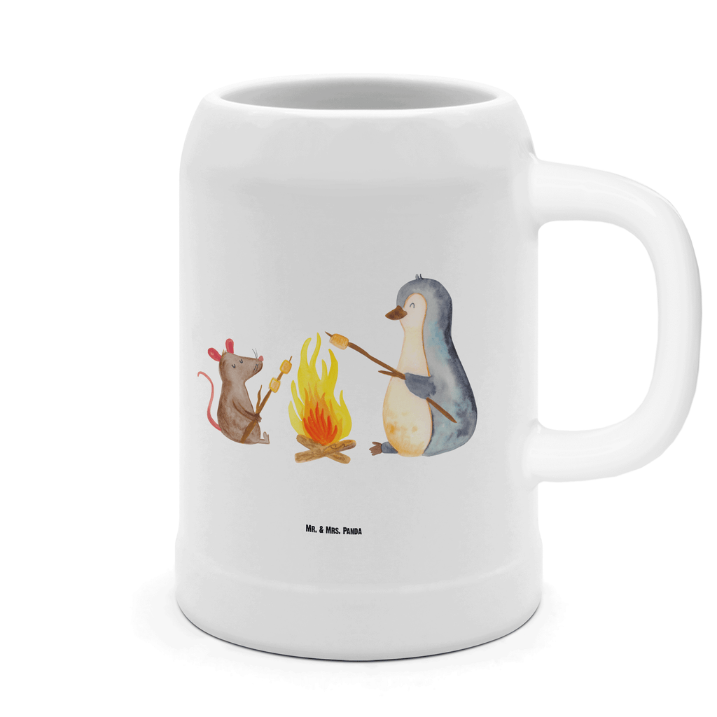 Bierkrug Pinguin Lagerfeuer Bierkrug, Bierkrüge, Bierkrug Steingut, Steinkrüge, 0, 5 l, 500ml, Krug, Pinguin, Maus, Pinguine, Lagerfeuer, Leben, Arbeit, Job, Motivation, Büro, Büroalltag, Lebensspruch, Lebensmotivation, Neustart, Liebe, grillen, Feuer, Marshmallows