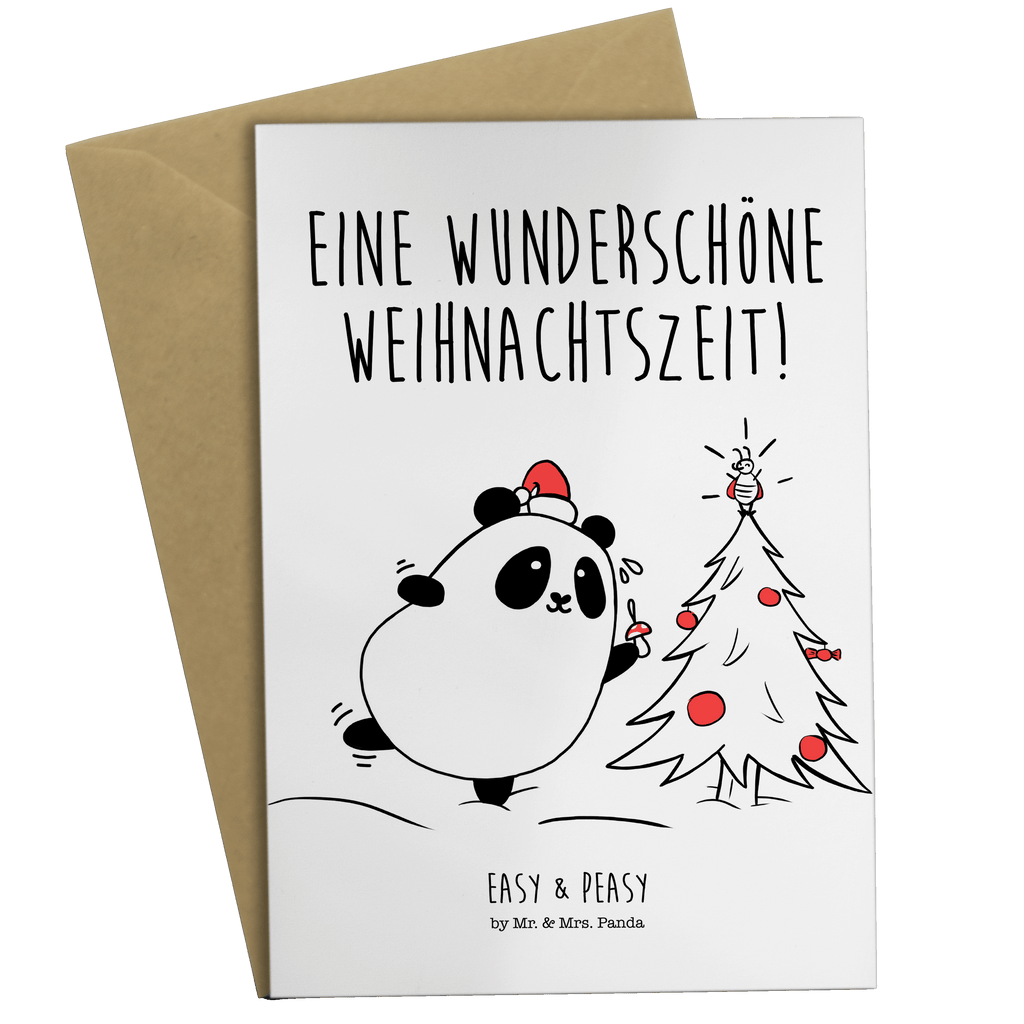 Grußkarte Easy & Peasy Weihnachtszeit  Klappkarte, Einladungskarte, Glückwunschkarte, Hochzeitskarte, Geburtstagskarte, Karte  