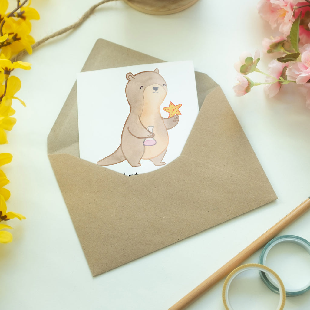 Grußkarte Meeresbiologe mit Herz Klappkarte, Einladungskarte, Glückwunschkarte, Hochzeitskarte, Geburtstagskarte, Karte, Beruf, Ausbildung, Jubiläum, Abschied, Rente, Kollege, Kollegin, Geschenk, Schenken, Arbeitskollege, Mitarbeiter, Firma, Danke, Dankeschön, Meeresbiologe, Meereskundler, Naturwissenschaftler, Meeresforscher, maritime Forschung, Studium