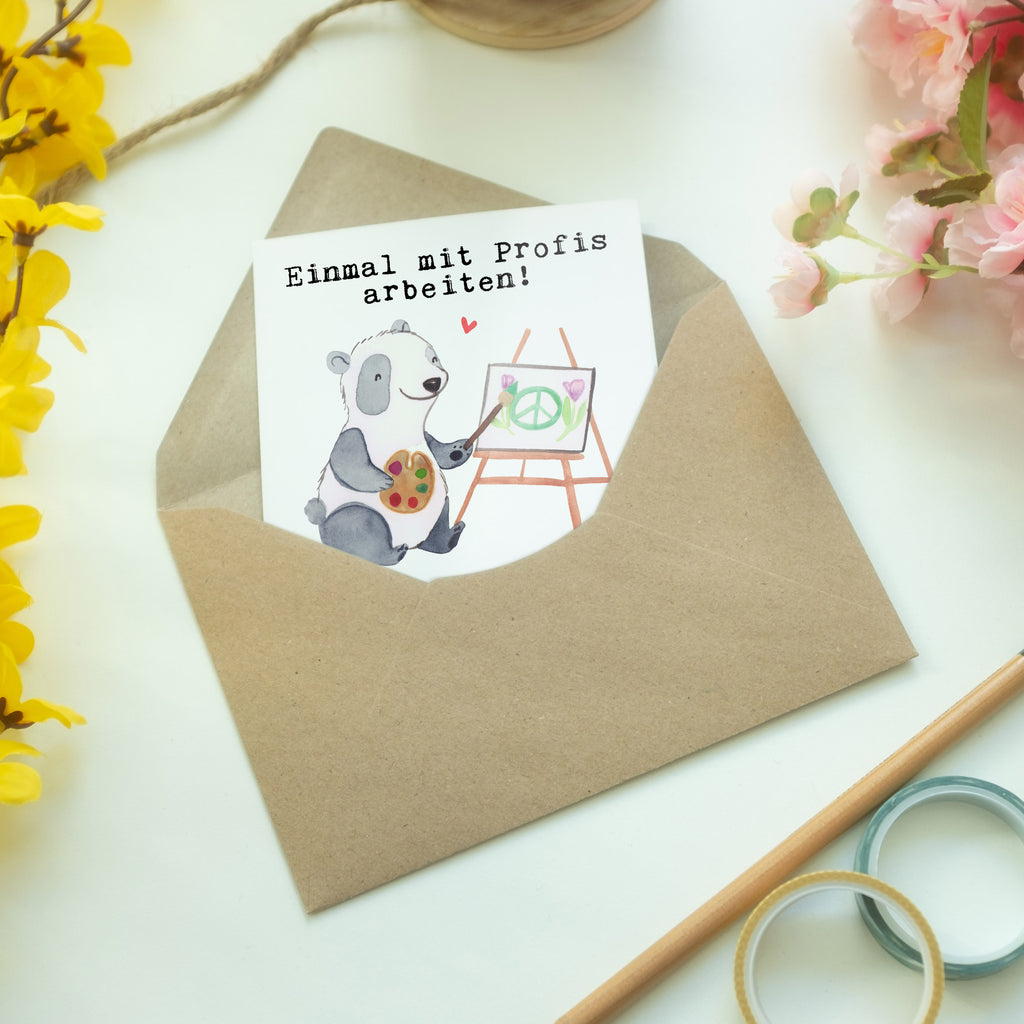 Grußkarte Künstler aus Leidenschaft Klappkarte, Einladungskarte, Glückwunschkarte, Hochzeitskarte, Geburtstagskarte, Karte, Beruf, Ausbildung, Jubiläum, Abschied, Rente, Kollege, Kollegin, Geschenk, Schenken, Arbeitskollege, Mitarbeiter, Firma, Danke, Dankeschön, Künstler, Maler, Kunstmaler, Galerie Eröffnung, Kunstschule