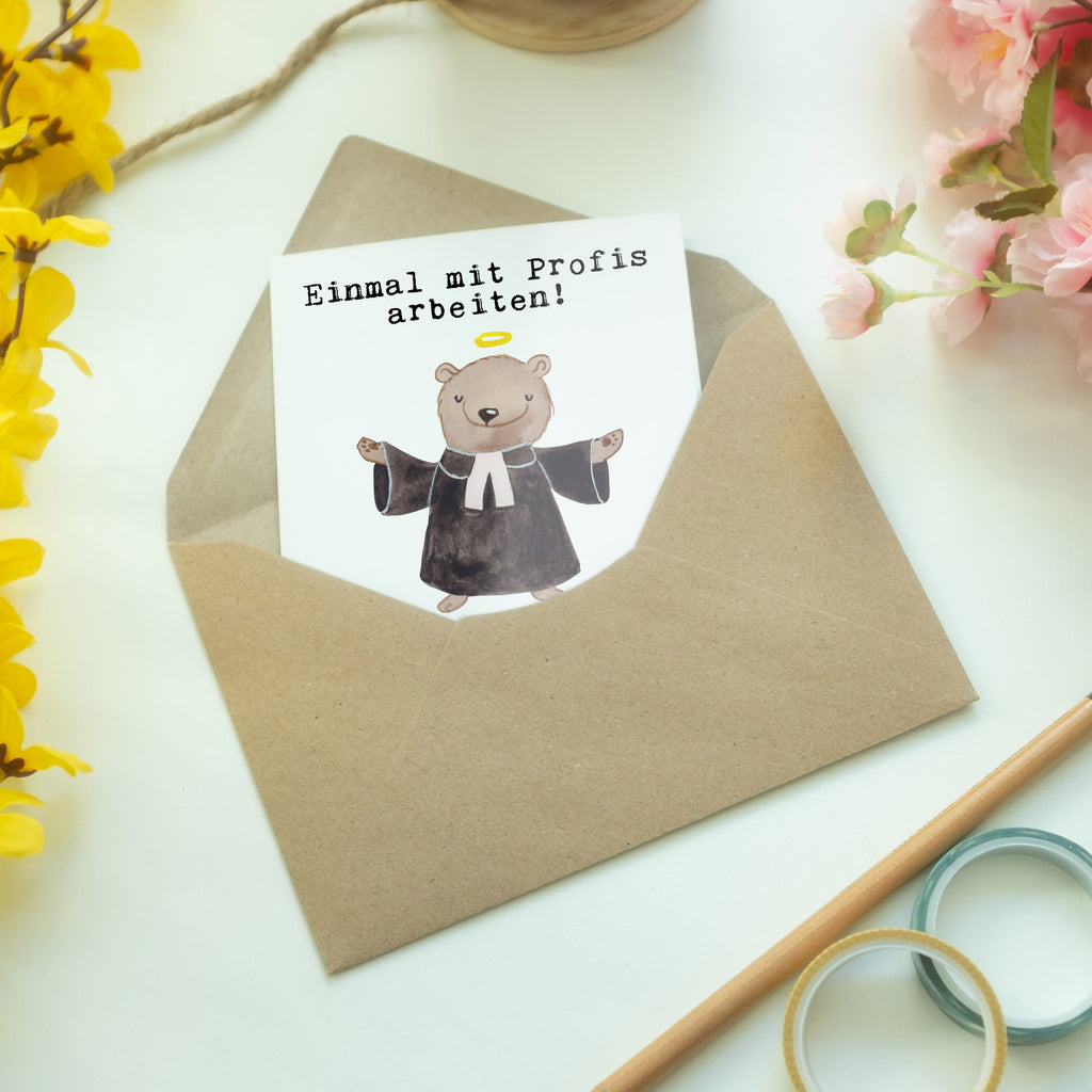 Grußkarte Pastor aus Leidenschaft Klappkarte, Einladungskarte, Glückwunschkarte, Hochzeitskarte, Geburtstagskarte, Karte, Beruf, Ausbildung, Jubiläum, Abschied, Rente, Kollege, Kollegin, Geschenk, Schenken, Arbeitskollege, Mitarbeiter, Firma, Danke, Dankeschön, Pastor, Diener Gottes<br />Geistlicher, Pfarrer, Prediger<br />Priester, Theologe, Kirche