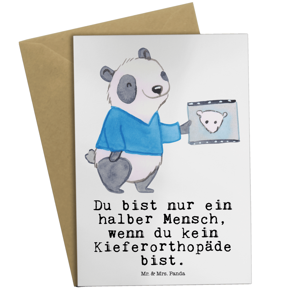 Grußkarte Kieferorthopäde mit Herz Klappkarte, Einladungskarte, Glückwunschkarte, Hochzeitskarte, Geburtstagskarte, Karte, Beruf, Ausbildung, Jubiläum, Abschied, Rente, Kollege, Kollegin, Geschenk, Schenken, Arbeitskollege, Mitarbeiter, Firma, Danke, Dankeschön