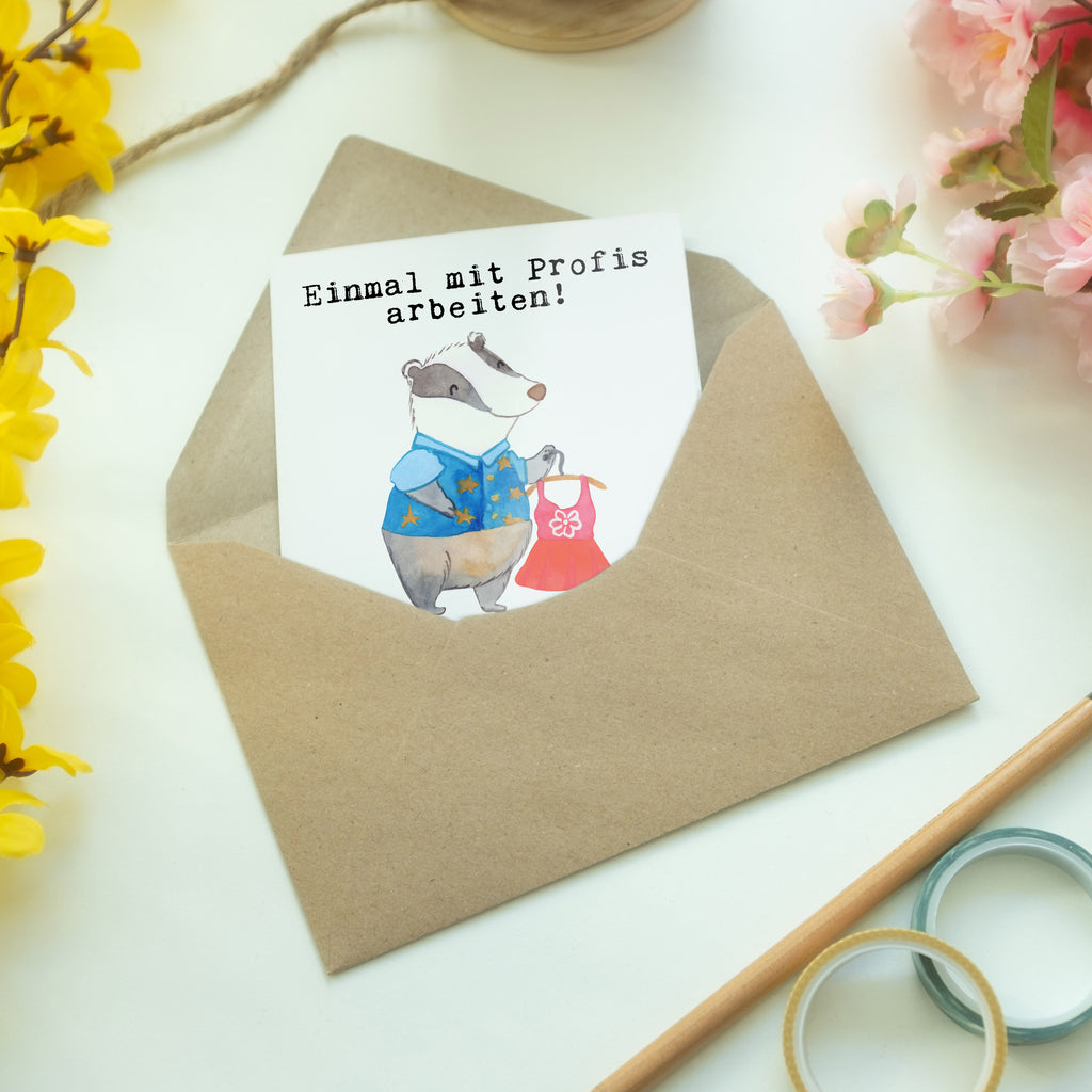 Grußkarte Modedesigner aus Leidenschaft Klappkarte, Einladungskarte, Glückwunschkarte, Hochzeitskarte, Geburtstagskarte, Karte, Beruf, Ausbildung, Jubiläum, Abschied, Rente, Kollege, Kollegin, Geschenk, Schenken, Arbeitskollege, Mitarbeiter, Firma, Danke, Dankeschön, Modedesigner, Fashion Designer, Modeschöpfer