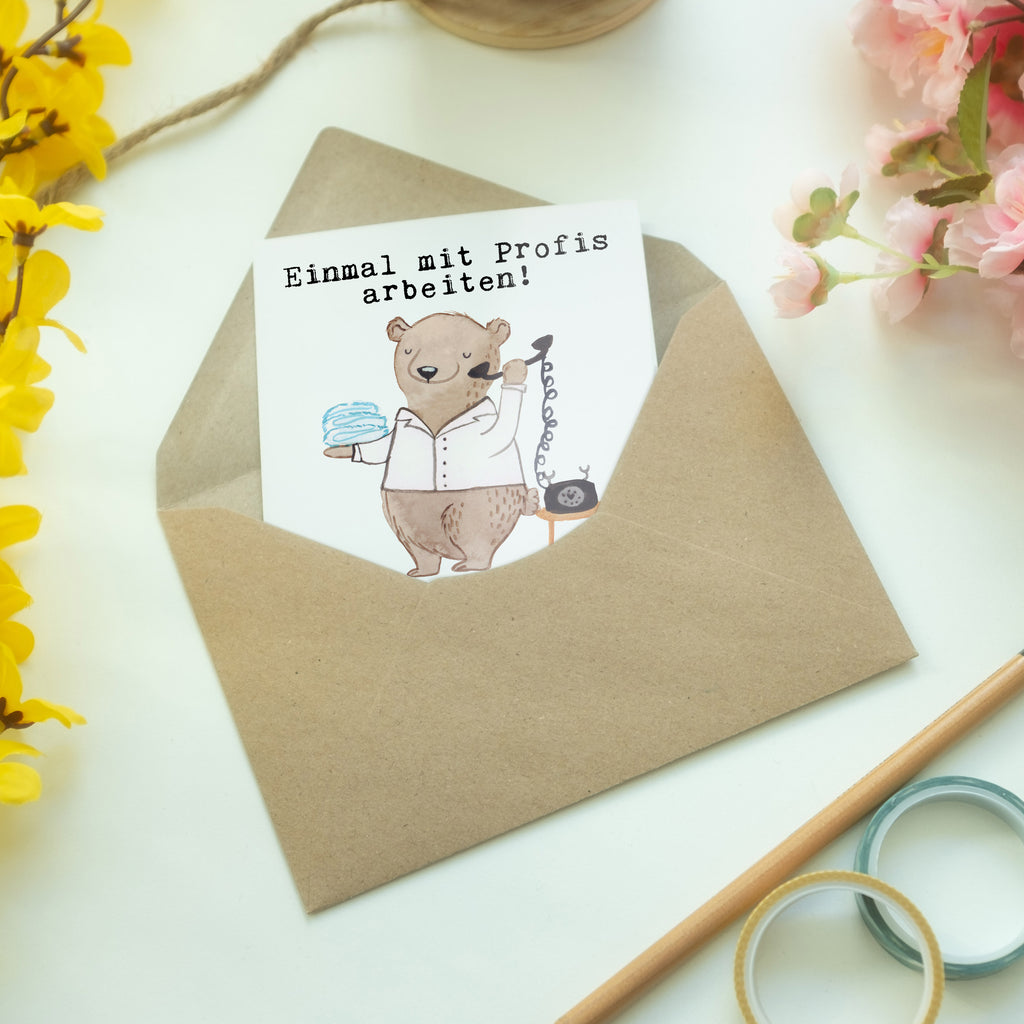 Grußkarte Hotelfachmann aus Leidenschaft Klappkarte, Einladungskarte, Glückwunschkarte, Hochzeitskarte, Geburtstagskarte, Karte, Beruf, Ausbildung, Jubiläum, Abschied, Rente, Kollege, Kollegin, Geschenk, Schenken, Arbeitskollege, Mitarbeiter, Firma, Danke, Dankeschön, Hotelfachmann, Hotelkaufmann, Hotelfachangestellter, Hotelier, Hoteleröffnung