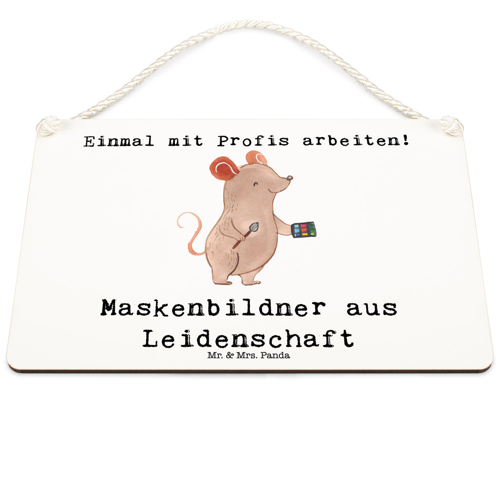 Deko Schild Maskenbildner aus Leidenschaft Dekoschild, Deko Schild, Schild, Tür Schild, Türschild, Holzschild, Wandschild, Wanddeko, Beruf, Ausbildung, Jubiläum, Abschied, Rente, Kollege, Kollegin, Geschenk, Schenken, Arbeitskollege, Mitarbeiter, Firma, Danke, Dankeschön, Kosmetiker, Make Up Artist, Maskenbildner, Visagist, Beauty Salon, Kosmetikstudio, Eröffnung