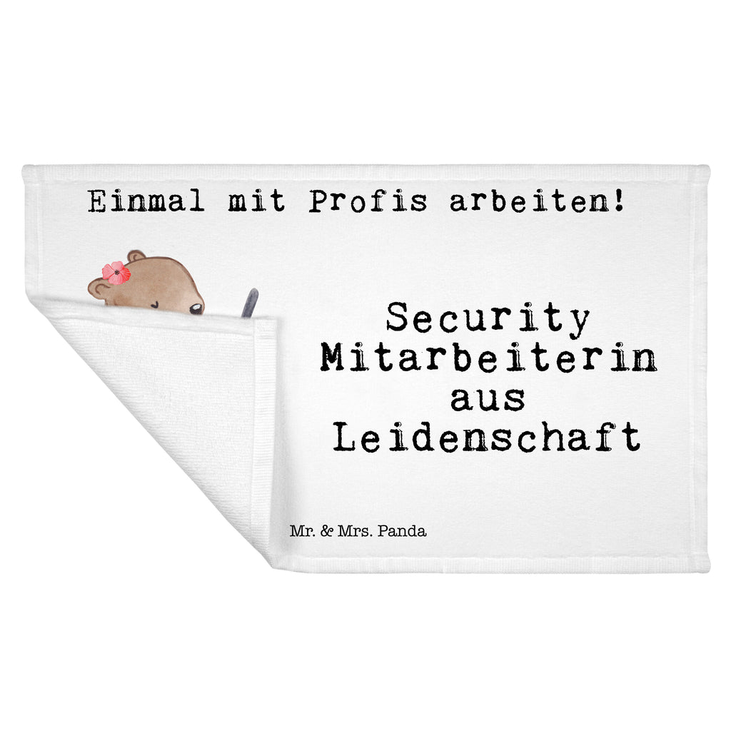 Gäste Handtuch Security Mitarbeiterin aus Leidenschaft Gästetuch, Reisehandtuch, Sport Handtuch, Frottier, Kinder Handtuch, Beruf, Ausbildung, Jubiläum, Abschied, Rente, Kollege, Kollegin, Geschenk, Schenken, Arbeitskollege, Mitarbeiter, Firma, Danke, Dankeschön
