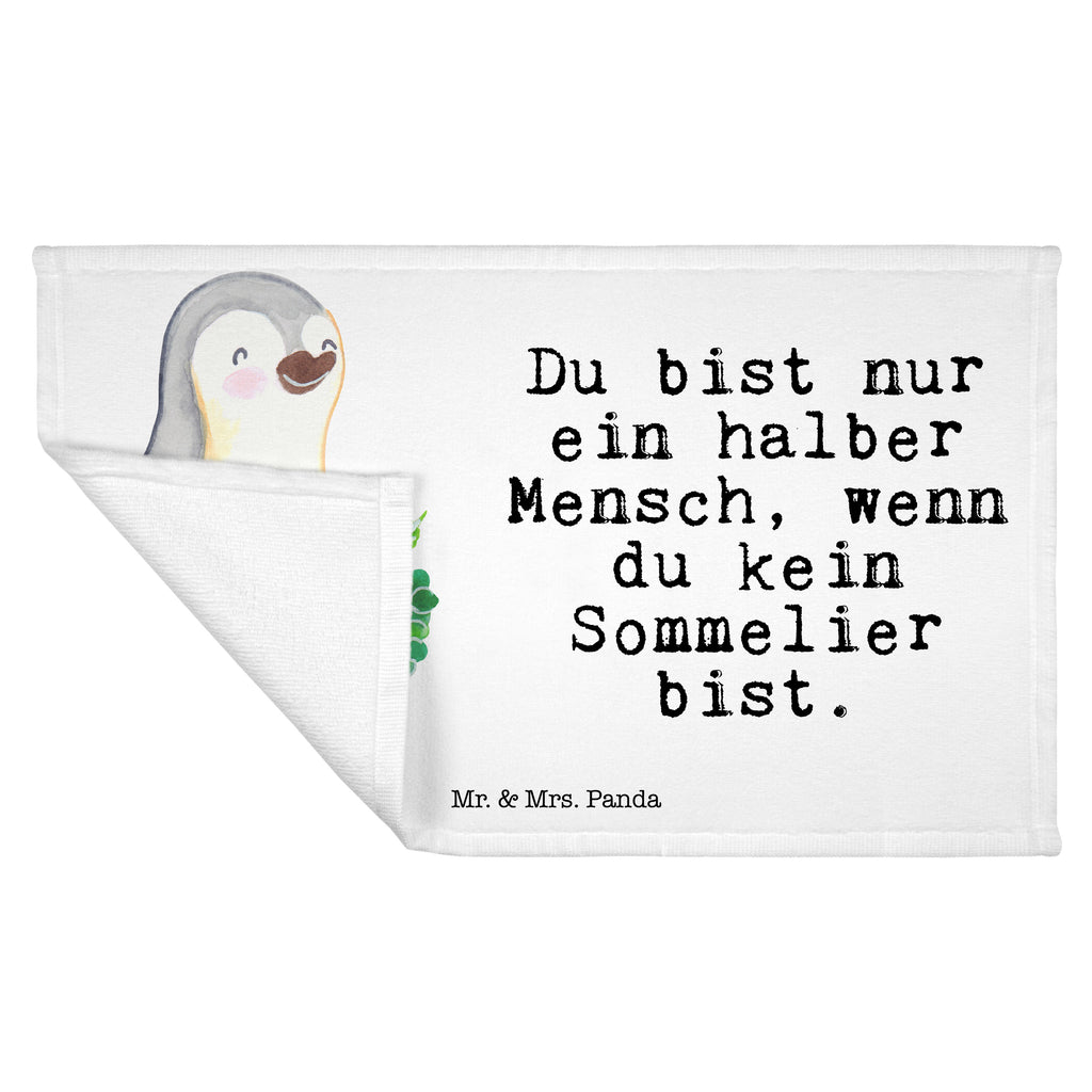 Gäste Handtuch Sommelier mit Herz Gästetuch, Reisehandtuch, Sport Handtuch, Frottier, Kinder Handtuch, Beruf, Ausbildung, Jubiläum, Abschied, Rente, Kollege, Kollegin, Geschenk, Schenken, Arbeitskollege, Mitarbeiter, Firma, Danke, Dankeschön