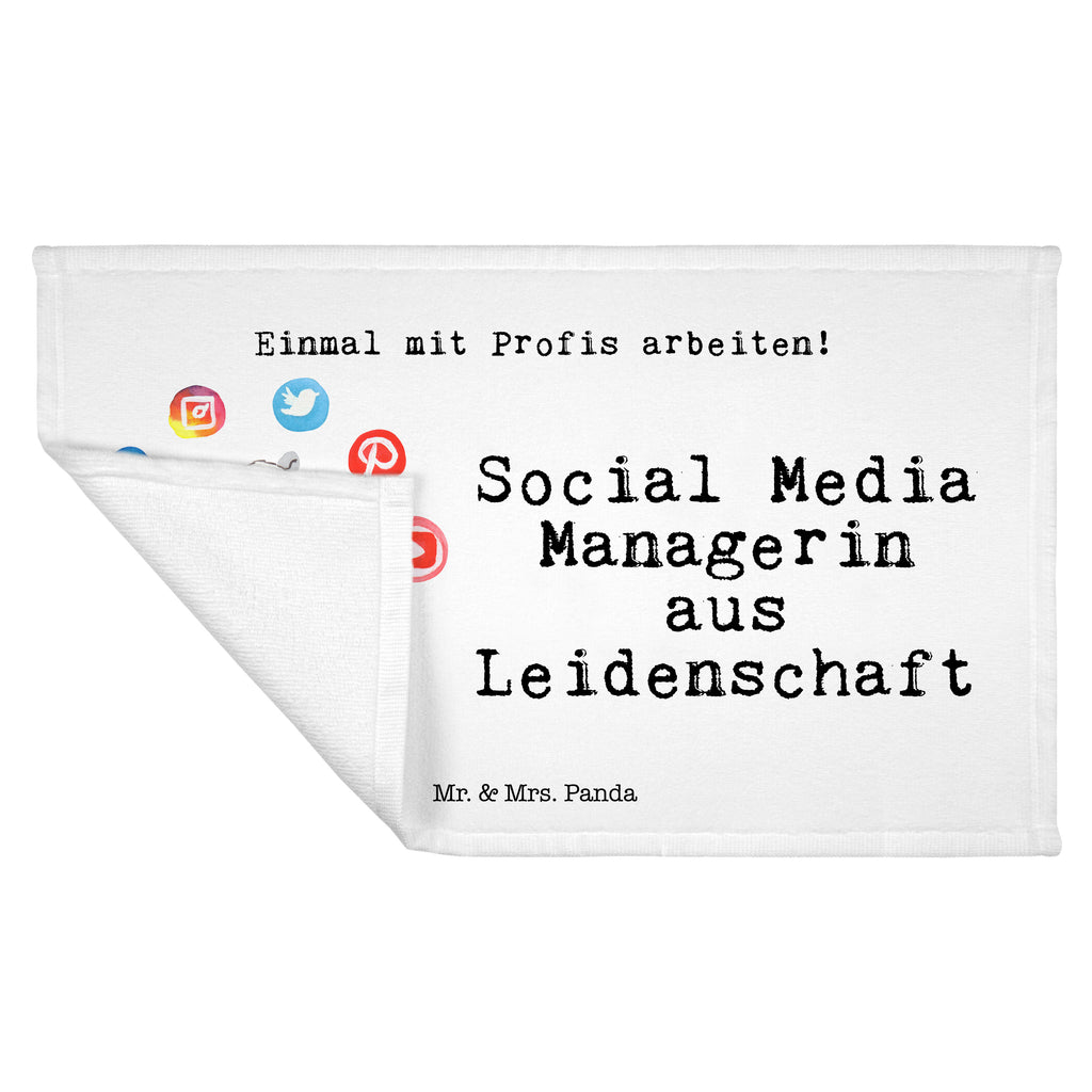Gäste Handtuch Social Media Managerin aus Leidenschaft Gästetuch, Reisehandtuch, Sport Handtuch, Frottier, Kinder Handtuch, Beruf, Ausbildung, Jubiläum, Abschied, Rente, Kollege, Kollegin, Geschenk, Schenken, Arbeitskollege, Mitarbeiter, Firma, Danke, Dankeschön