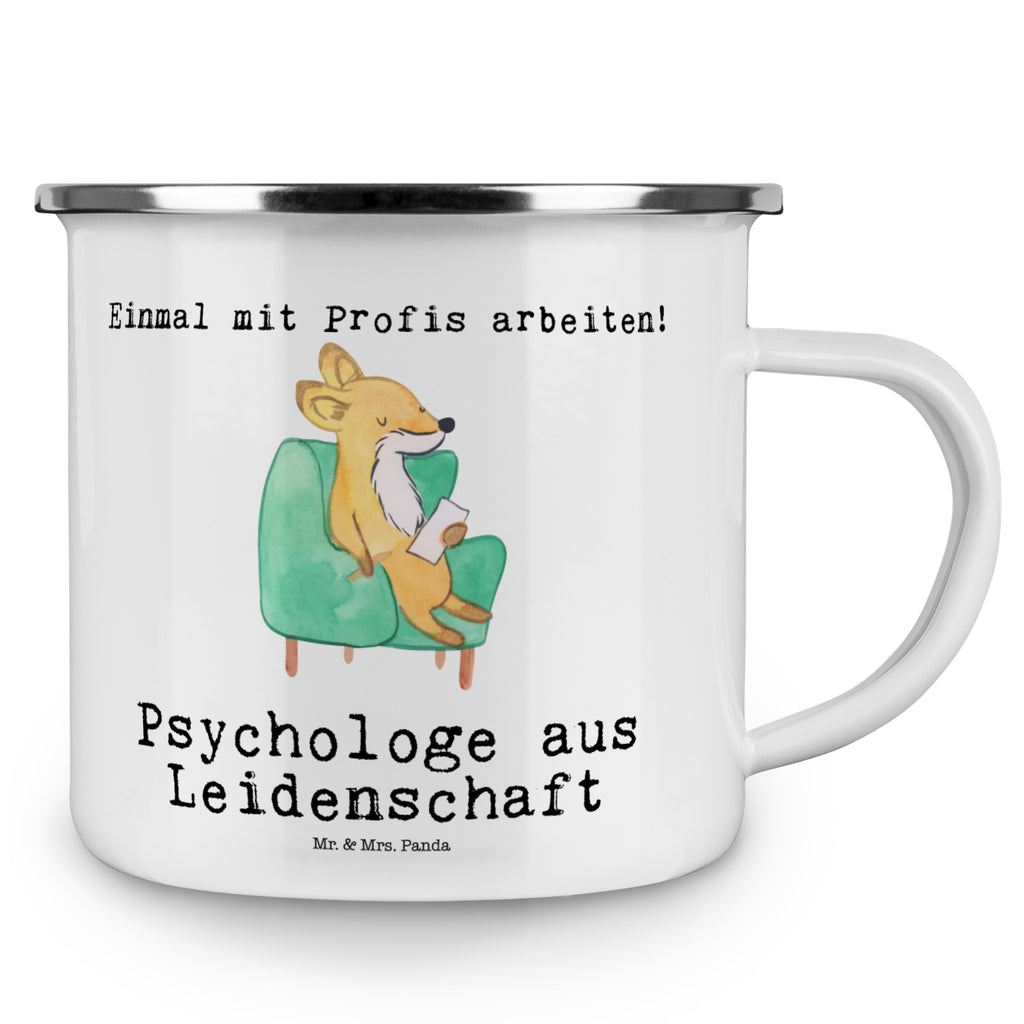 Camping Emaille Tasse Psychologe aus Leidenschaft Campingtasse, Trinkbecher, Metalltasse, Outdoor Tasse, Emaille Trinkbecher, Blechtasse Outdoor, Emaille Campingbecher, Edelstahl Trinkbecher, Metalltasse für Camping, Kaffee Blechtasse, Camping Tasse Metall, Beruf, Ausbildung, Jubiläum, Abschied, Rente, Kollege, Kollegin, Geschenk, Schenken, Arbeitskollege, Mitarbeiter, Firma, Danke, Dankeschön, Psychologe, Therapeut, Studium