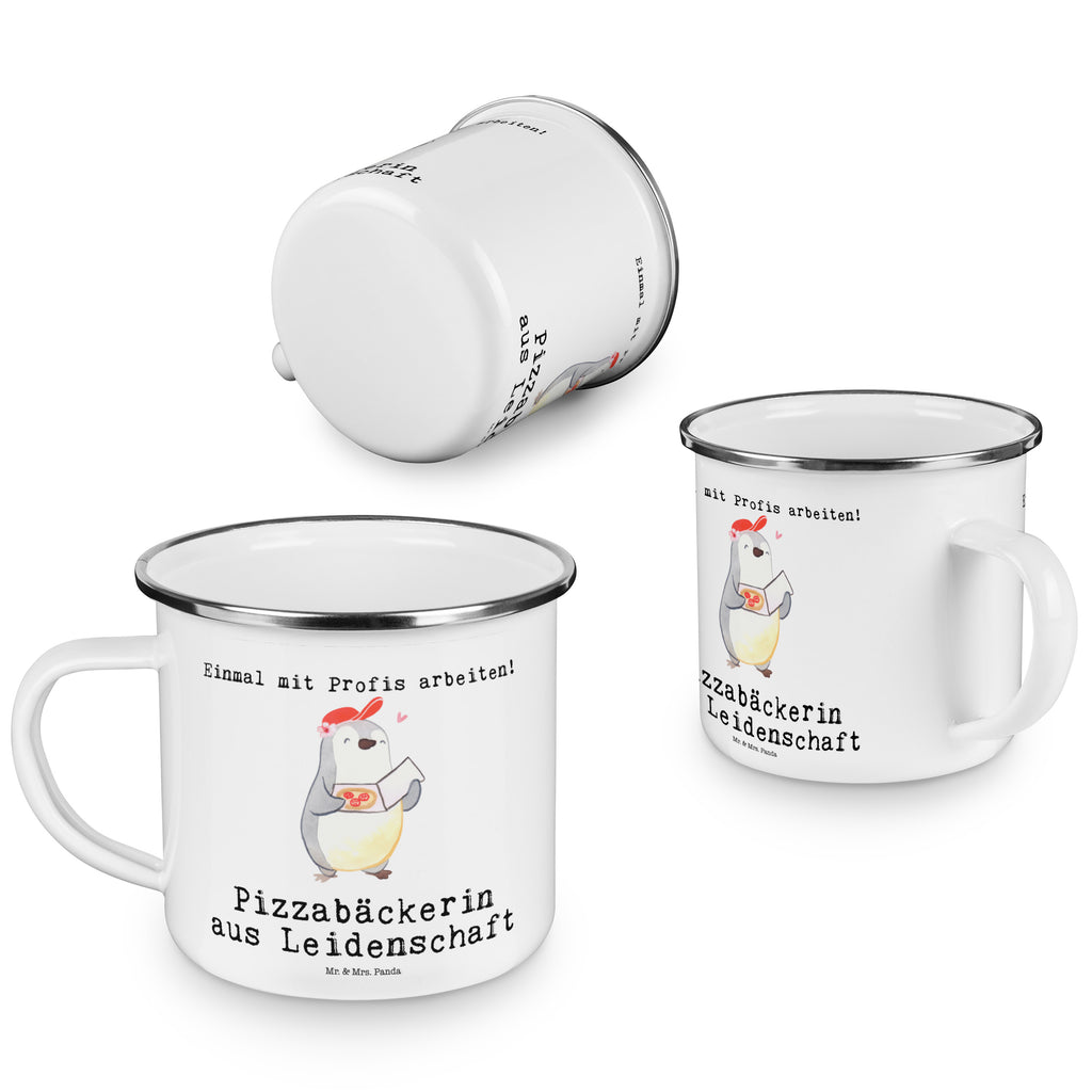 Camping Emaille Tasse Pizzabäckerin aus Leidenschaft Campingtasse, Trinkbecher, Metalltasse, Outdoor Tasse, Emaille Trinkbecher, Blechtasse Outdoor, Emaille Campingbecher, Edelstahl Trinkbecher, Metalltasse für Camping, Kaffee Blechtasse, Camping Tasse Metall, Beruf, Ausbildung, Jubiläum, Abschied, Rente, Kollege, Kollegin, Geschenk, Schenken, Arbeitskollege, Mitarbeiter, Firma, Danke, Dankeschön, Lieferdienstmitarbeiterin, Pizzabäckerin, Pizzabotin, Pizzabringdienst, Lieferbringdienst