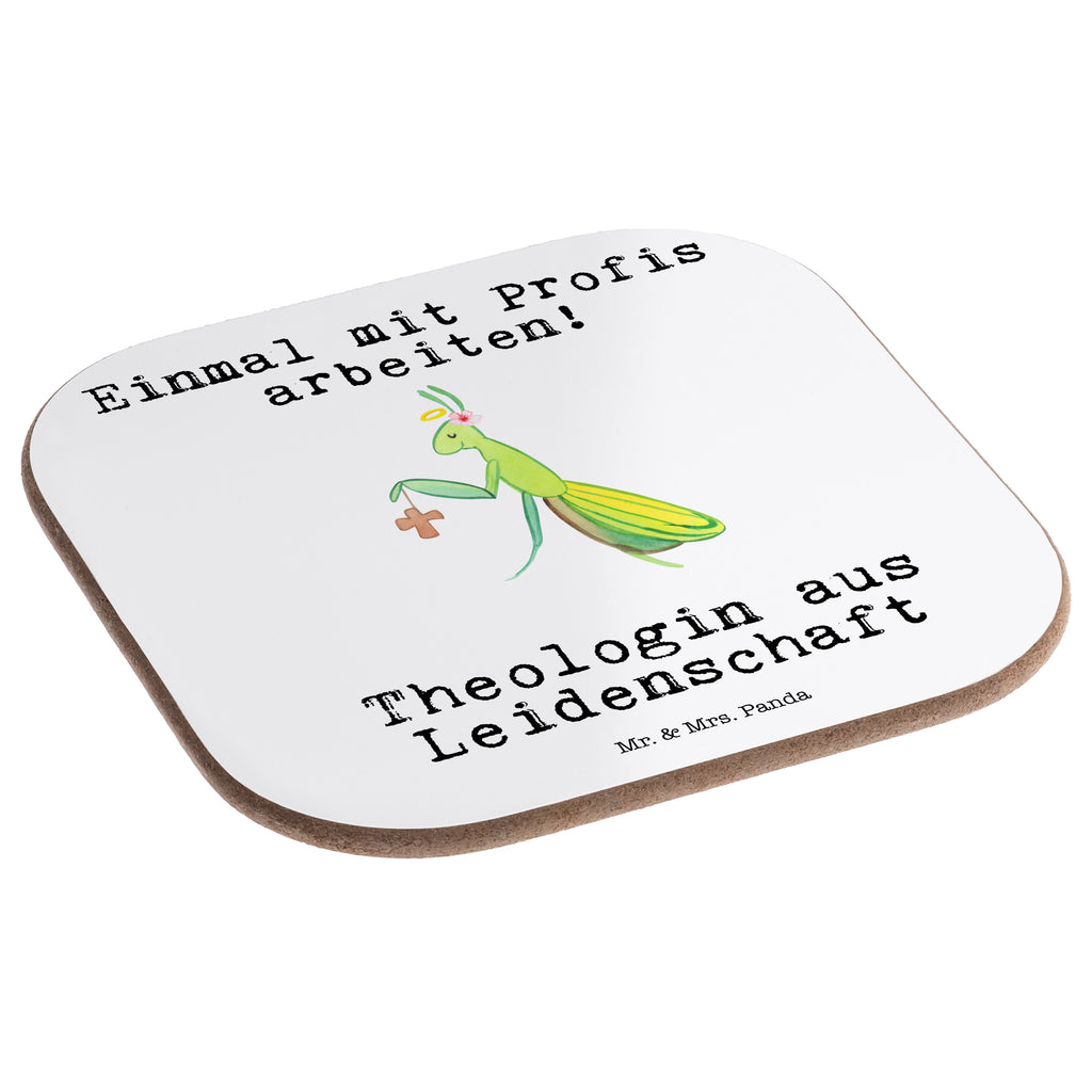 Quadratische Untersetzer Theologin aus Leidenschaft Bierdeckel, Glasuntersetzer, Untersetzer Gläser, Getränkeuntersetzer, Beruf, Ausbildung, Jubiläum, Abschied, Rente, Kollege, Kollegin, Geschenk, Schenken, Arbeitskollege, Mitarbeiter, Firma, Danke, Dankeschön