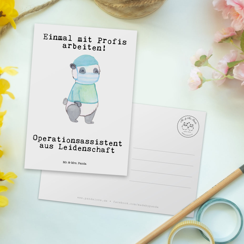 Postkarte Operationsassistent aus Leidenschaft Geschenkkarte, Grußkarte, Karte, Einladung, Ansichtskarte, Geburtstagskarte, Einladungskarte, Dankeskarte, Beruf, Ausbildung, Jubiläum, Abschied, Rente, Kollege, Kollegin, Geschenk, Schenken, Arbeitskollege, Mitarbeiter, Firma, Danke, Dankeschön, Operationsassistent, Operationstechnischer Assistent, OTA, OP Assistent, Operationsassistenz