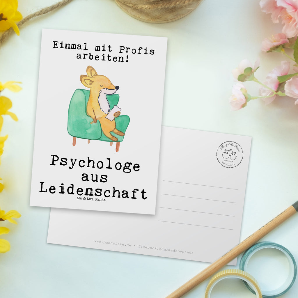 Postkarte Psychologe aus Leidenschaft Geschenkkarte, Grußkarte, Karte, Einladung, Ansichtskarte, Geburtstagskarte, Einladungskarte, Dankeskarte, Beruf, Ausbildung, Jubiläum, Abschied, Rente, Kollege, Kollegin, Geschenk, Schenken, Arbeitskollege, Mitarbeiter, Firma, Danke, Dankeschön, Psychologe, Therapeut, Studium