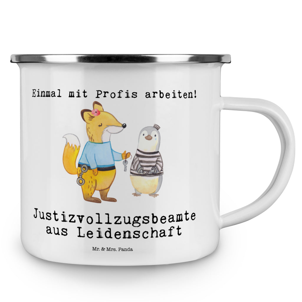Camping Emaille Tasse Justizvollzugsbeamte aus Leidenschaft Campingtasse, Trinkbecher, Metalltasse, Outdoor Tasse, Emaille Trinkbecher, Blechtasse Outdoor, Emaille Campingbecher, Edelstahl Trinkbecher, Metalltasse für Camping, Kaffee Blechtasse, Camping Tasse Metall, Beruf, Ausbildung, Jubiläum, Abschied, Rente, Kollege, Kollegin, Geschenk, Schenken, Arbeitskollege, Mitarbeiter, Firma, Danke, Dankeschön, Gefängniswärterin, Justizvollzugsbeamte