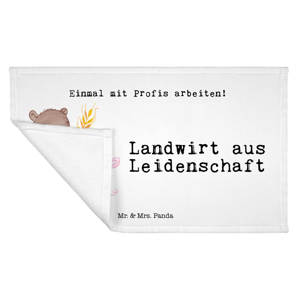Gäste Handtuch Landwirt aus Leidenschaft Gästetuch, Reisehandtuch, Sport Handtuch, Frottier, Kinder Handtuch, Beruf, Ausbildung, Jubiläum, Abschied, Rente, Kollege, Kollegin, Geschenk, Schenken, Arbeitskollege, Mitarbeiter, Firma, Danke, Dankeschön, Landwirt; Bauer, Tierwirt, Agronom, Farmer, Bauernhof