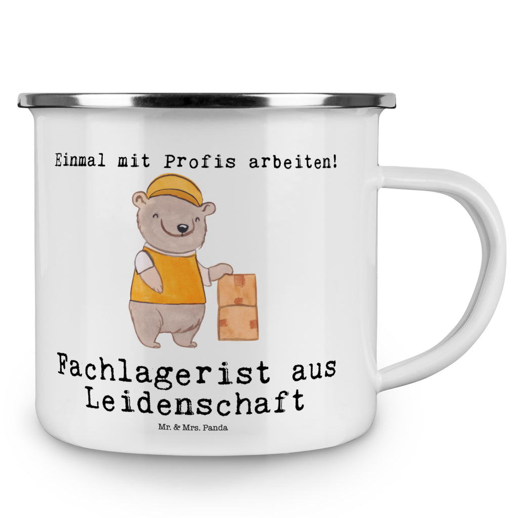 Camping Emaille Tasse Fachlagerist aus Leidenschaft Campingtasse, Trinkbecher, Metalltasse, Outdoor Tasse, Emaille Trinkbecher, Blechtasse Outdoor, Emaille Campingbecher, Edelstahl Trinkbecher, Metalltasse für Camping, Kaffee Blechtasse, Camping Tasse Metall, Beruf, Ausbildung, Jubiläum, Abschied, Rente, Kollege, Kollegin, Geschenk, Schenken, Arbeitskollege, Mitarbeiter, Firma, Danke, Dankeschön, Lagerarbeiter, Fachlagerist, Lagerist, Lagerverwalter