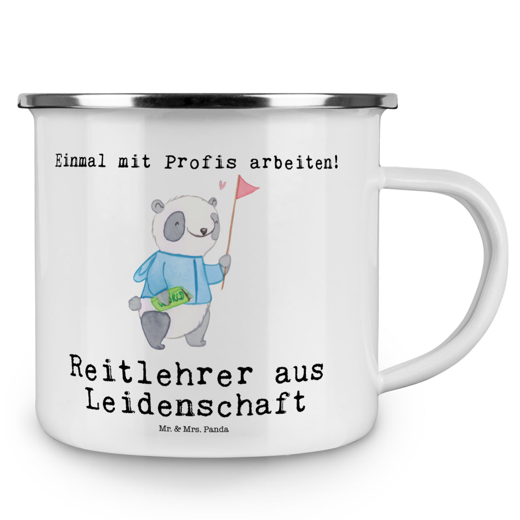 Camping Emaille Tasse Reitlehrer aus Leidenschaft Campingtasse, Trinkbecher, Metalltasse, Outdoor Tasse, Emaille Trinkbecher, Blechtasse Outdoor, Emaille Campingbecher, Edelstahl Trinkbecher, Metalltasse für Camping, Kaffee Blechtasse, Camping Tasse Metall, Beruf, Ausbildung, Jubiläum, Abschied, Rente, Kollege, Kollegin, Geschenk, Schenken, Arbeitskollege, Mitarbeiter, Firma, Danke, Dankeschön