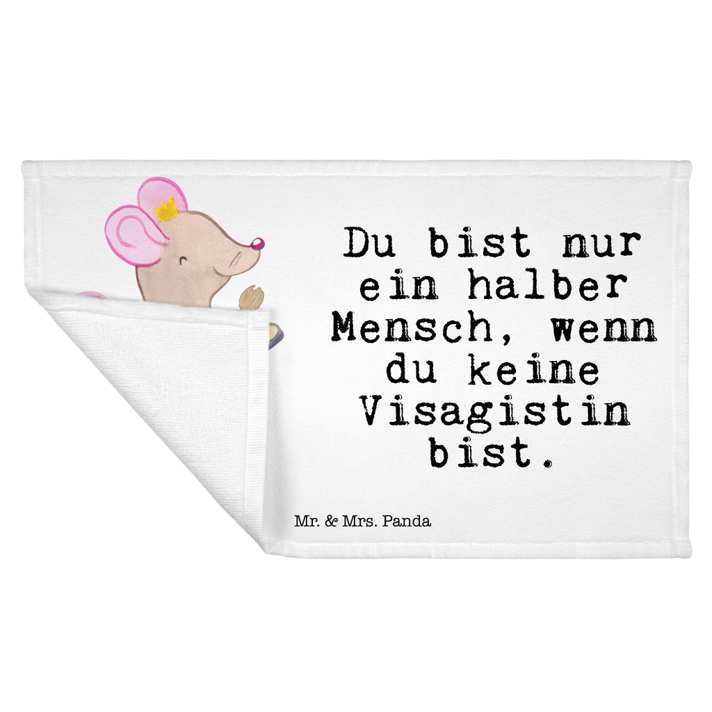 Gäste Handtuch Visagistin mit Herz Gästetuch, Reisehandtuch, Sport Handtuch, Frottier, Kinder Handtuch, Beruf, Ausbildung, Jubiläum, Abschied, Rente, Kollege, Kollegin, Geschenk, Schenken, Arbeitskollege, Mitarbeiter, Firma, Danke, Dankeschön, Kosmetikerin, Make Up Artist, Maskenbildnerin, Visagistin, Beauty Salon, Kosmetikstudio, Eröffnung