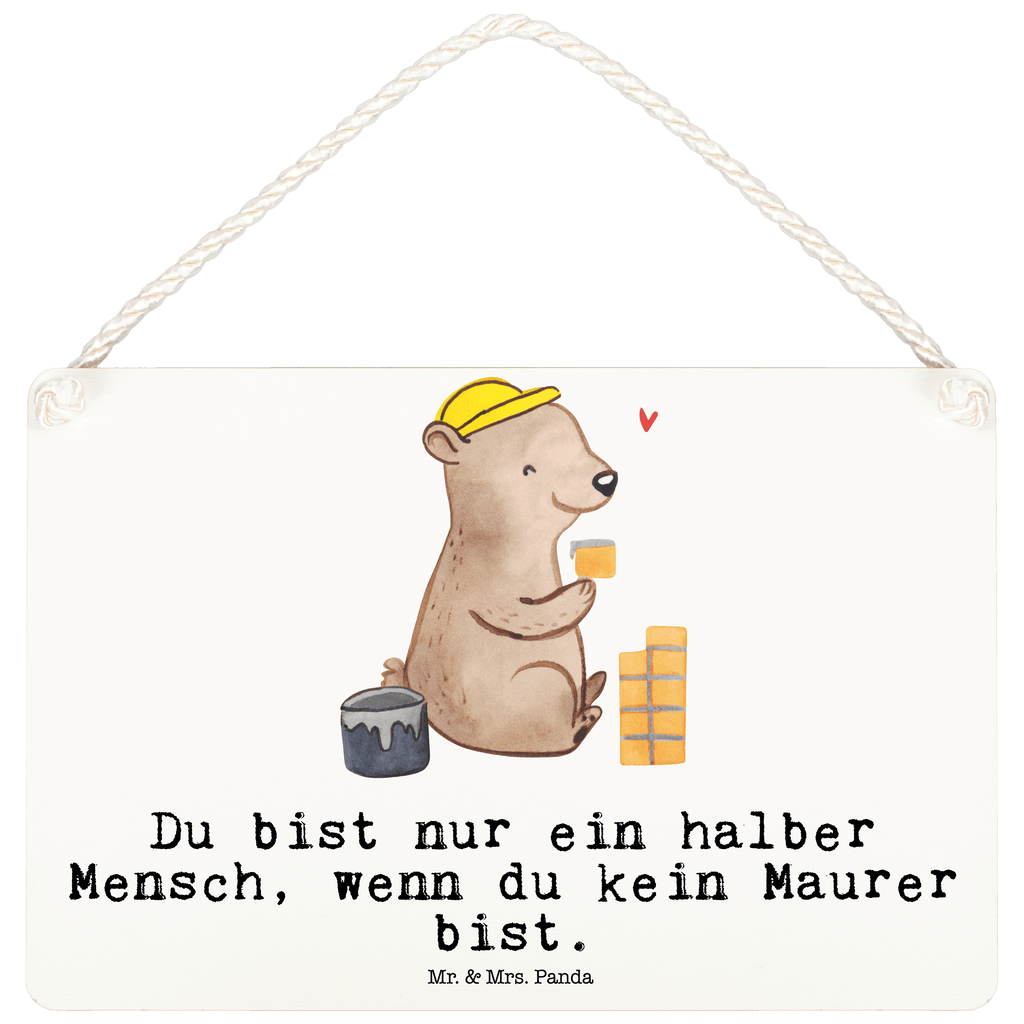 Deko Schild Maurer mit Herz Dekoschild, Deko Schild, Schild, Tür Schild, Türschild, Holzschild, Wandschild, Wanddeko, Beruf, Ausbildung, Jubiläum, Abschied, Rente, Kollege, Kollegin, Geschenk, Schenken, Arbeitskollege, Mitarbeiter, Firma, Danke, Dankeschön, Maurer, Maurermeister, Gesellenprüfung, Handwerker, Maurerbetrieb