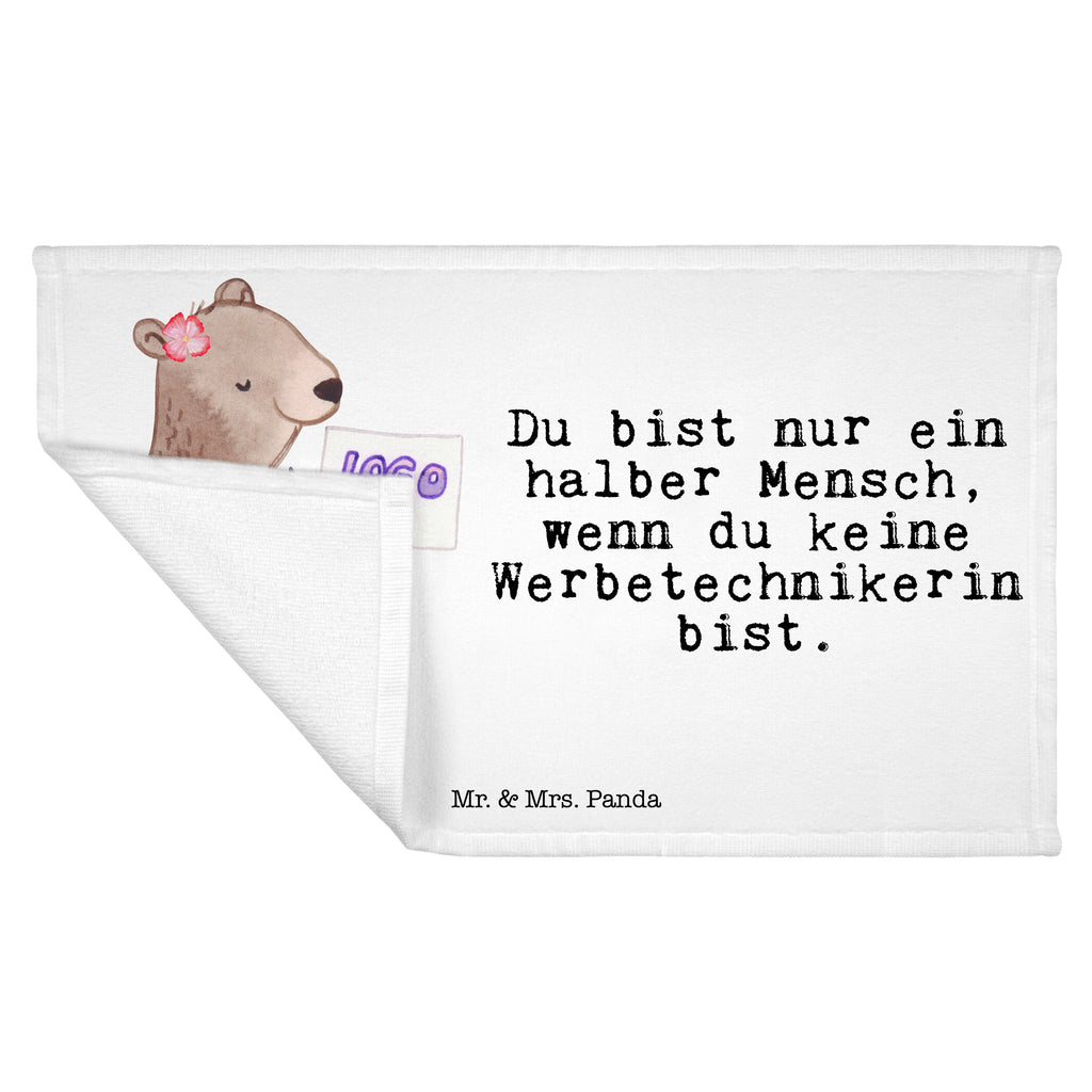 Gäste Handtuch Werbetechnikerin mit Herz Gästetuch, Reisehandtuch, Sport Handtuch, Frottier, Kinder Handtuch, Beruf, Ausbildung, Jubiläum, Abschied, Rente, Kollege, Kollegin, Geschenk, Schenken, Arbeitskollege, Mitarbeiter, Firma, Danke, Dankeschön