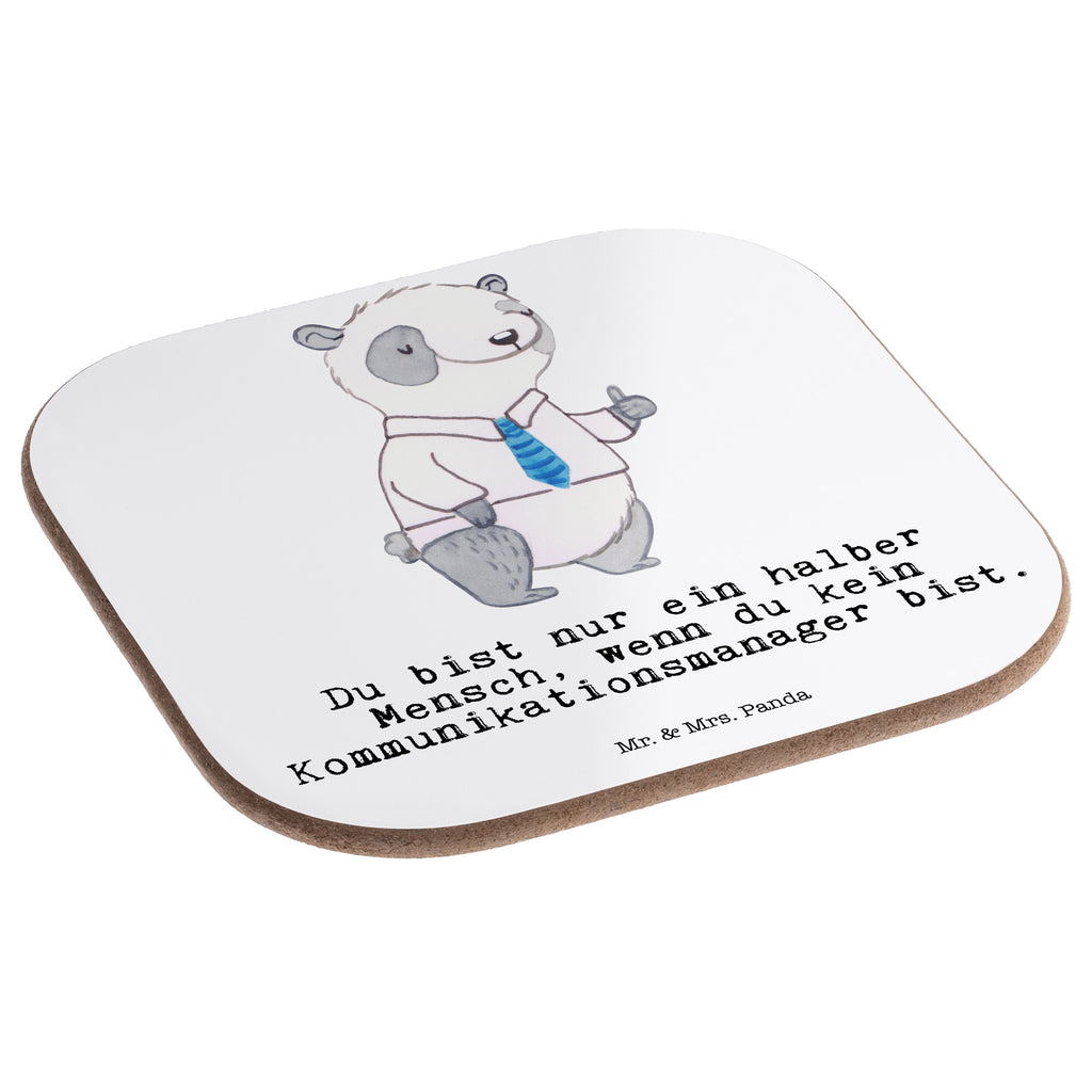 Quadratische Untersetzer Kommunikationsmanager mit Herz Bierdeckel, Glasuntersetzer, Untersetzer Gläser, Getränkeuntersetzer, Beruf, Ausbildung, Jubiläum, Abschied, Rente, Kollege, Kollegin, Geschenk, Schenken, Arbeitskollege, Mitarbeiter, Firma, Danke, Dankeschön, Kommunikationsmanager, Studium, interkulturelle kommunikation, communications manager