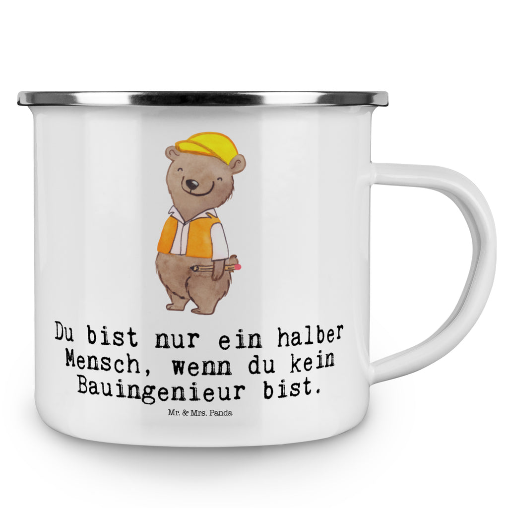 Camping Emaille Tasse Bauingenieur mit Herz Campingtasse, Trinkbecher, Metalltasse, Outdoor Tasse, Emaille Trinkbecher, Blechtasse Outdoor, Emaille Campingbecher, Edelstahl Trinkbecher, Metalltasse für Camping, Kaffee Blechtasse, Camping Tasse Metall, Beruf, Ausbildung, Jubiläum, Abschied, Rente, Kollege, Kollegin, Geschenk, Schenken, Arbeitskollege, Mitarbeiter, Firma, Danke, Dankeschön, Bauingenieur, Statiker, Ingeniuer, Baustelle, Studium
