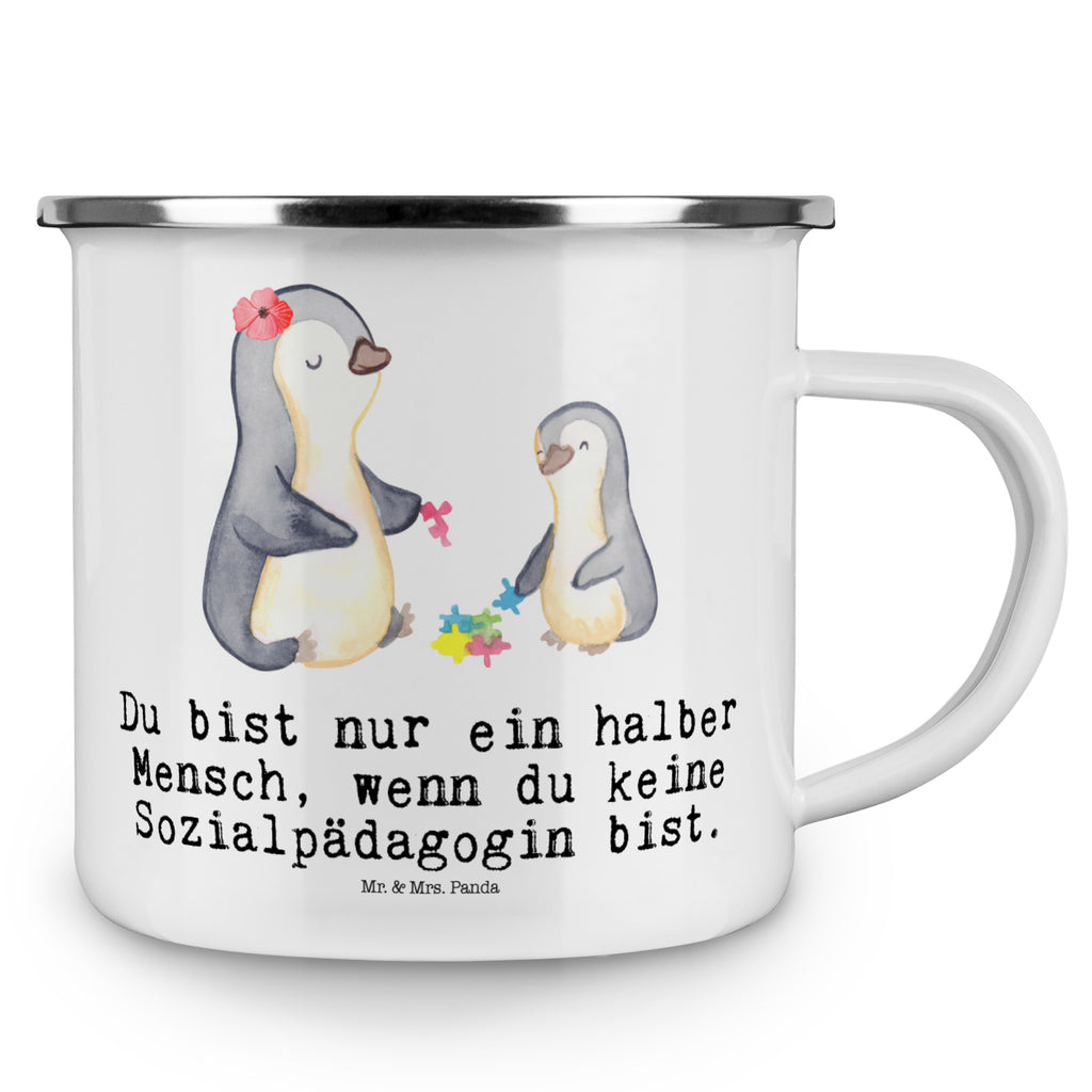 Camping Emaille Tasse Sozialpädagogin mit Herz Campingtasse, Trinkbecher, Metalltasse, Outdoor Tasse, Emaille Trinkbecher, Blechtasse Outdoor, Emaille Campingbecher, Edelstahl Trinkbecher, Metalltasse für Camping, Kaffee Blechtasse, Camping Tasse Metall, Beruf, Ausbildung, Jubiläum, Abschied, Rente, Kollege, Kollegin, Geschenk, Schenken, Arbeitskollege, Mitarbeiter, Firma, Danke, Dankeschön