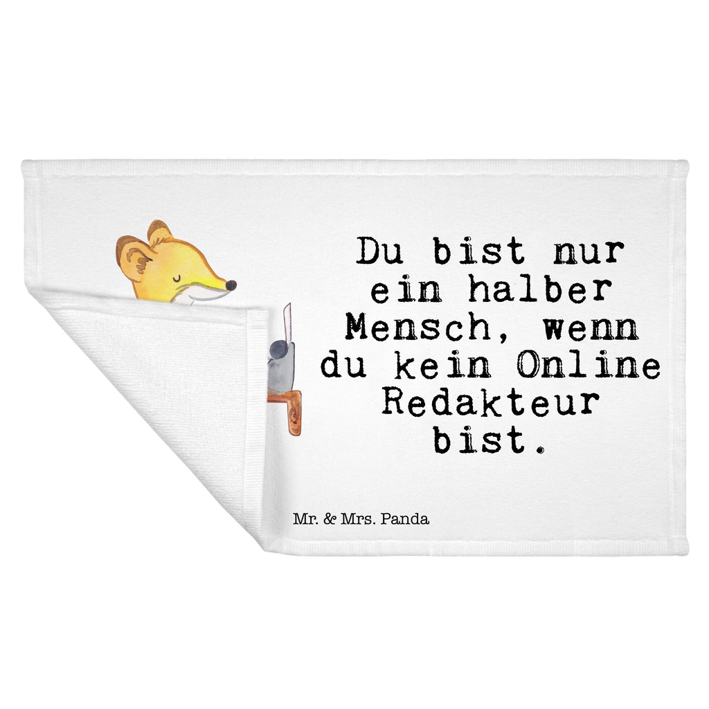 Gäste Handtuch Online Redakteur mit Herz Gästetuch, Reisehandtuch, Sport Handtuch, Frottier, Kinder Handtuch, Beruf, Ausbildung, Jubiläum, Abschied, Rente, Kollege, Kollegin, Geschenk, Schenken, Arbeitskollege, Mitarbeiter, Firma, Danke, Dankeschön