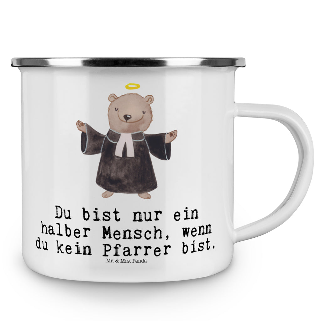 Camping Emaille Tasse Pfarrer mit Herz Campingtasse, Trinkbecher, Metalltasse, Outdoor Tasse, Emaille Trinkbecher, Blechtasse Outdoor, Emaille Campingbecher, Edelstahl Trinkbecher, Metalltasse für Camping, Kaffee Blechtasse, Camping Tasse Metall, Beruf, Ausbildung, Jubiläum, Abschied, Rente, Kollege, Kollegin, Geschenk, Schenken, Arbeitskollege, Mitarbeiter, Firma, Danke, Dankeschön, Pastor, Diener Gottes<br />Geistlicher, Pfarrer, Prediger<br />Priester, Theologe, Kirche
