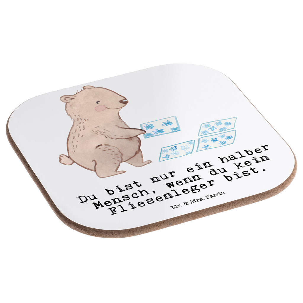 Quadratische Untersetzer Fliesenleger mit Herz Bierdeckel, Glasuntersetzer, Untersetzer Gläser, Getränkeuntersetzer, Beruf, Ausbildung, Jubiläum, Abschied, Rente, Kollege, Kollegin, Geschenk, Schenken, Arbeitskollege, Mitarbeiter, Firma, Danke, Dankeschön, Fliesenleger, Gesellenprüfung, Fliesenlegermeister, Fliesenlegerbetrieb, Fliesenfachhandel, Handwerk