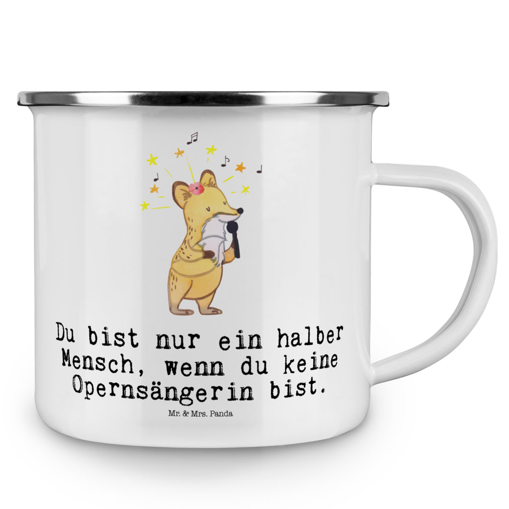 Camping Emaille Tasse Opernsängerin mit Herz Campingtasse, Trinkbecher, Metalltasse, Outdoor Tasse, Emaille Trinkbecher, Blechtasse Outdoor, Emaille Campingbecher, Edelstahl Trinkbecher, Metalltasse für Camping, Kaffee Blechtasse, Camping Tasse Metall, Beruf, Ausbildung, Jubiläum, Abschied, Rente, Kollege, Kollegin, Geschenk, Schenken, Arbeitskollege, Mitarbeiter, Firma, Danke, Dankeschön