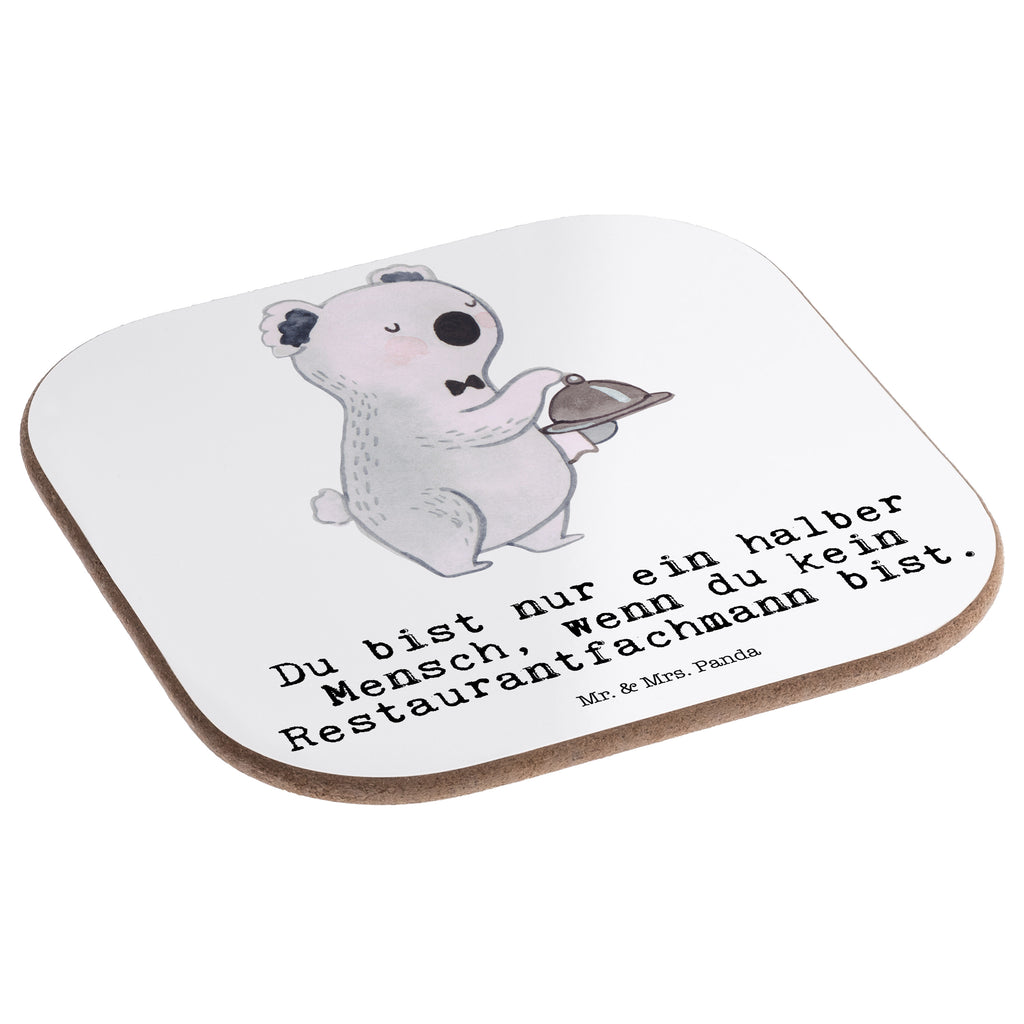 Quadratische Untersetzer Restaurantfachmann mit Herz Bierdeckel, Glasuntersetzer, Untersetzer Gläser, Getränkeuntersetzer, Beruf, Ausbildung, Jubiläum, Abschied, Rente, Kollege, Kollegin, Geschenk, Schenken, Arbeitskollege, Mitarbeiter, Firma, Danke, Dankeschön, Restaurantfachmann, Kellner, Servicefachkraft, Restaurant