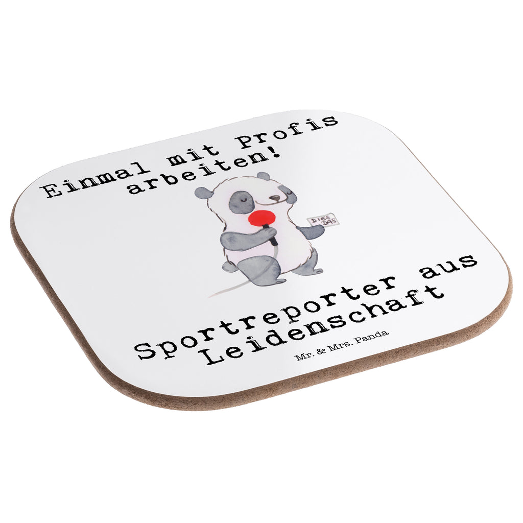 Quadratische Untersetzer Sportreporter aus Leidenschaft Bierdeckel, Glasuntersetzer, Untersetzer Gläser, Getränkeuntersetzer, Beruf, Ausbildung, Jubiläum, Abschied, Rente, Kollege, Kollegin, Geschenk, Schenken, Arbeitskollege, Mitarbeiter, Firma, Danke, Dankeschön