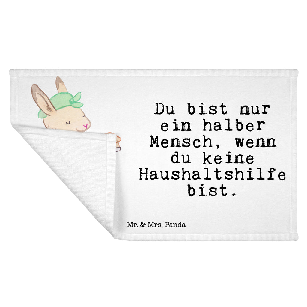 Gäste Handtuch Haushaltshilfe mit Herz Gästetuch, Reisehandtuch, Sport Handtuch, Frottier, Kinder Handtuch, Beruf, Ausbildung, Jubiläum, Abschied, Rente, Kollege, Kollegin, Geschenk, Schenken, Arbeitskollege, Mitarbeiter, Firma, Danke, Dankeschön, Haushaltshilfe, Putzfrau, Reinigungskraft