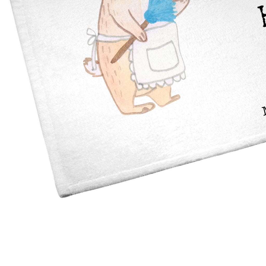 Gäste Handtuch Haushaltshilfe mit Herz Gästetuch, Reisehandtuch, Sport Handtuch, Frottier, Kinder Handtuch, Beruf, Ausbildung, Jubiläum, Abschied, Rente, Kollege, Kollegin, Geschenk, Schenken, Arbeitskollege, Mitarbeiter, Firma, Danke, Dankeschön, Haushaltshilfe, Putzfrau, Reinigungskraft