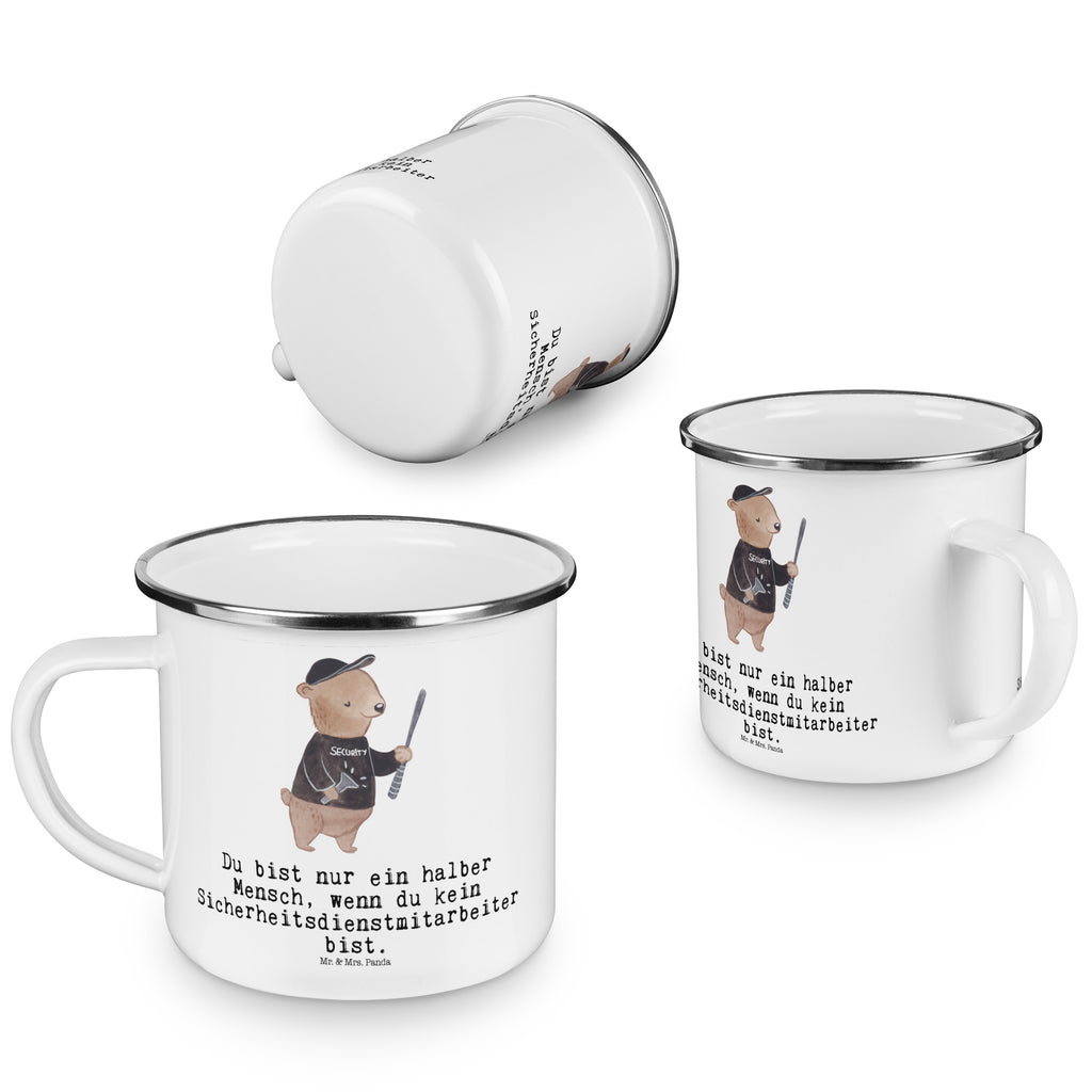 Camping Emaille Tasse Sicherheitsdienstmitarbeiter mit Herz Campingtasse, Trinkbecher, Metalltasse, Outdoor Tasse, Emaille Trinkbecher, Blechtasse Outdoor, Emaille Campingbecher, Edelstahl Trinkbecher, Metalltasse für Camping, Kaffee Blechtasse, Camping Tasse Metall, Beruf, Ausbildung, Jubiläum, Abschied, Rente, Kollege, Kollegin, Geschenk, Schenken, Arbeitskollege, Mitarbeiter, Firma, Danke, Dankeschön