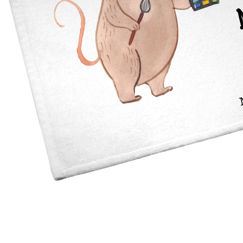 Gäste Handtuch Maskenbildner mit Herz Gästetuch, Reisehandtuch, Sport Handtuch, Frottier, Kinder Handtuch, Beruf, Ausbildung, Jubiläum, Abschied, Rente, Kollege, Kollegin, Geschenk, Schenken, Arbeitskollege, Mitarbeiter, Firma, Danke, Dankeschön, Kosmetiker, Make Up Artist, Maskenbildner, Visagist, Beauty Salon, Kosmetikstudio, Eröffnung