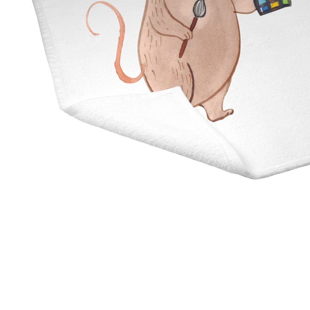 Gäste Handtuch Maskenbildner mit Herz Gästetuch, Reisehandtuch, Sport Handtuch, Frottier, Kinder Handtuch, Beruf, Ausbildung, Jubiläum, Abschied, Rente, Kollege, Kollegin, Geschenk, Schenken, Arbeitskollege, Mitarbeiter, Firma, Danke, Dankeschön, Kosmetiker, Make Up Artist, Maskenbildner, Visagist, Beauty Salon, Kosmetikstudio, Eröffnung